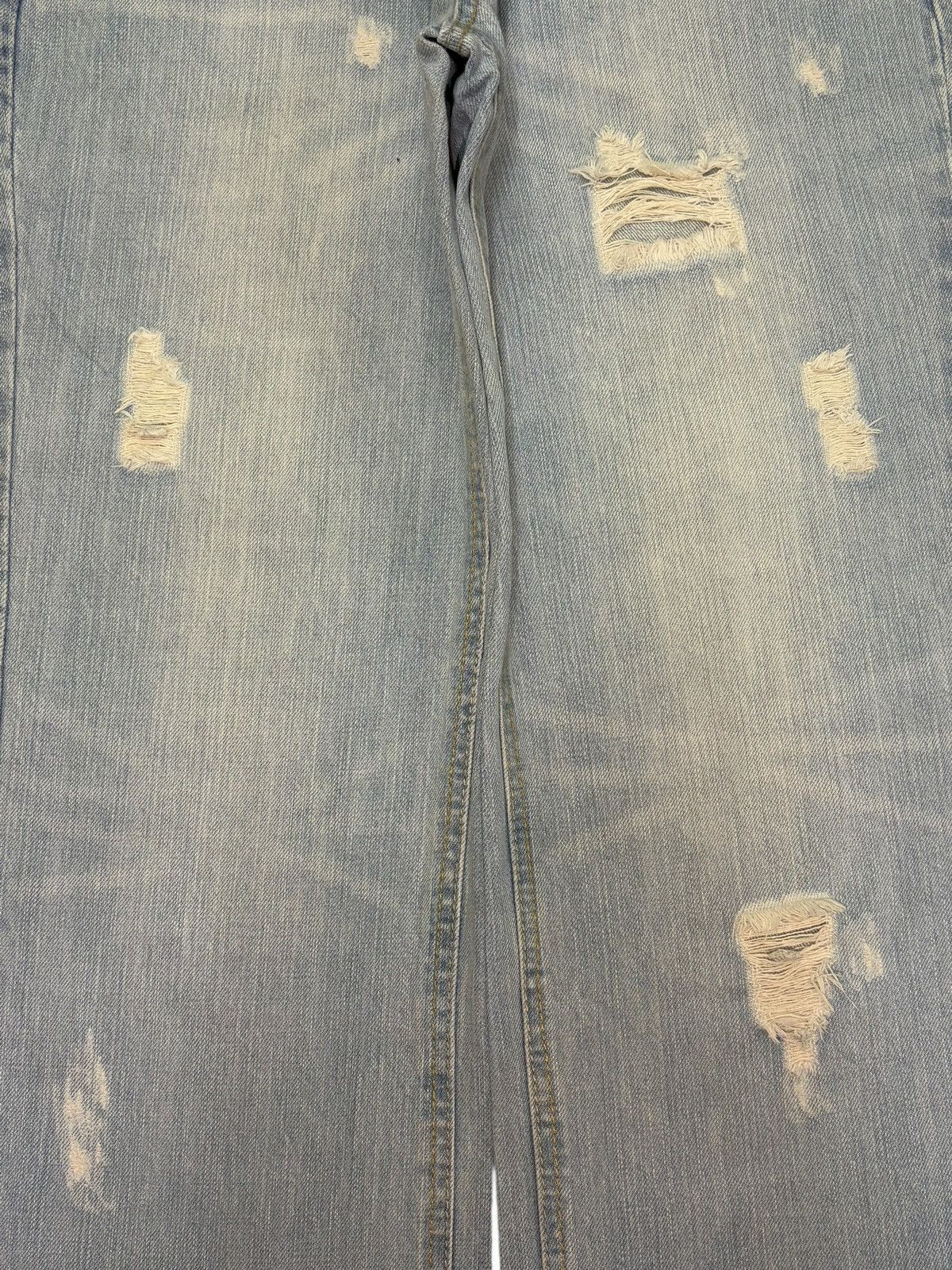 Edwin Vintage Japanese Brand Faded Wash Distress Loose Jeans Size 30" / US 8 / IT 44 - 3 Thumbnail
