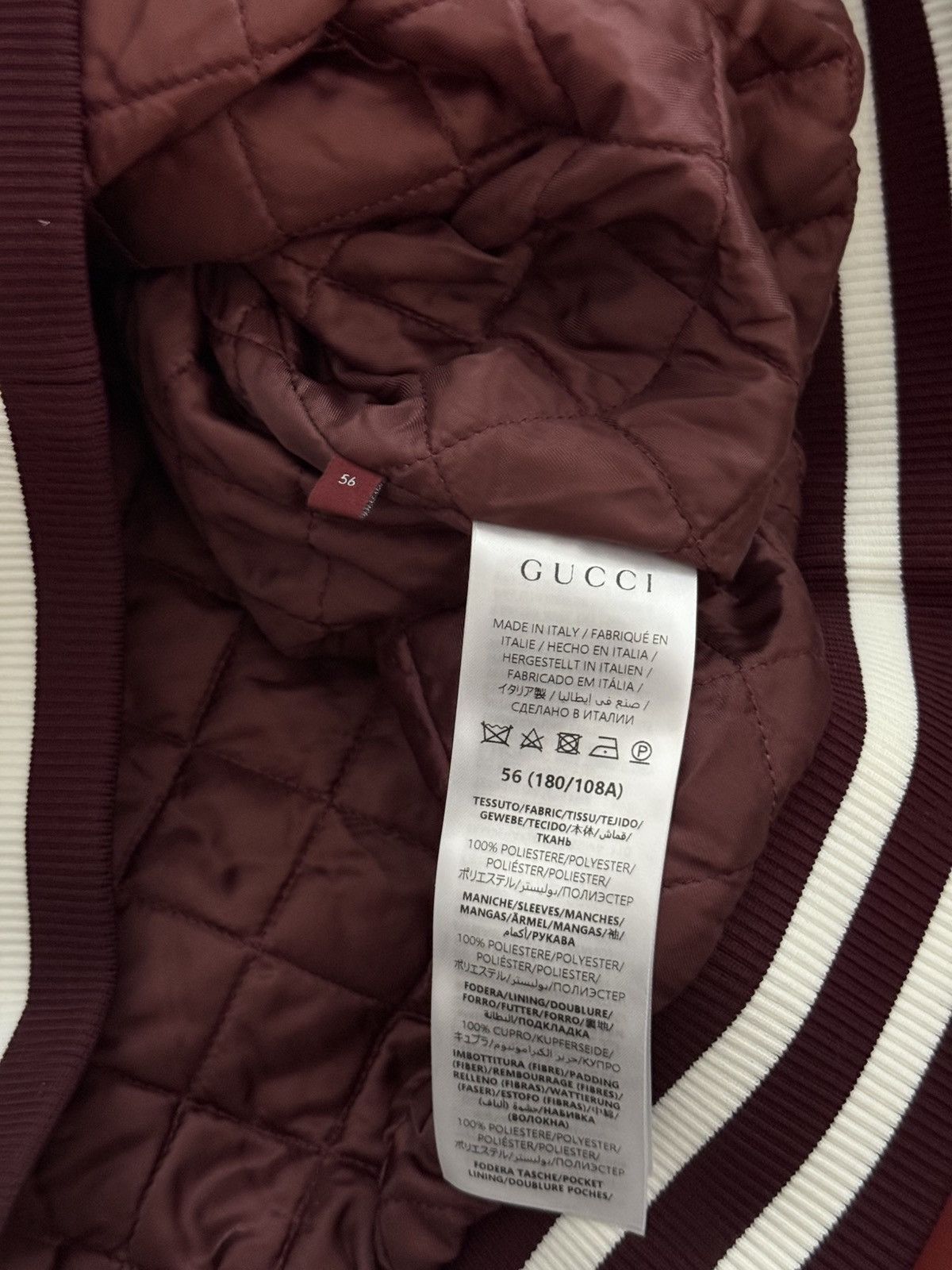 Gucci Gucci Satin Bandana Bomber Size US XL / EU 56 / 4 - 4 Thumbnail