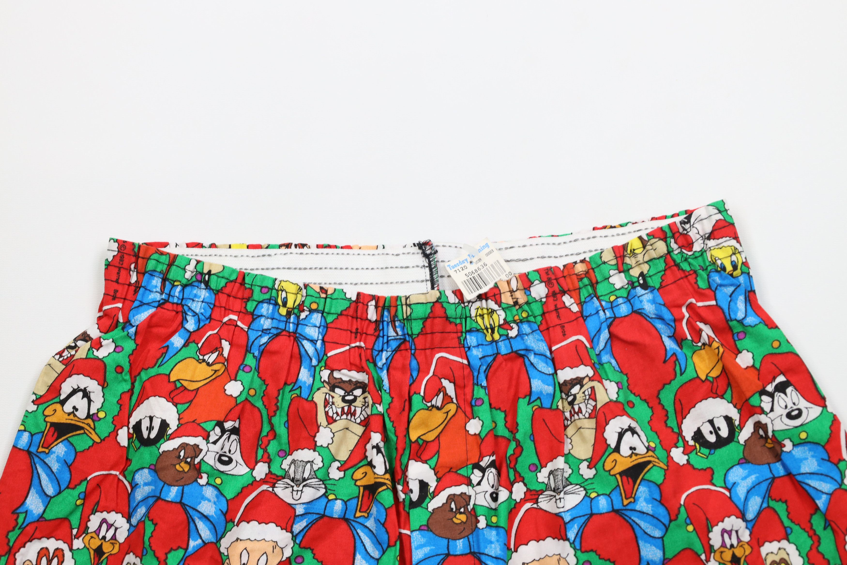Vintage NOS Vintage 90s Looney Tunes Over Print Boxers Shorts USA Size US 36 / EU 52 - 2 Thumbnail