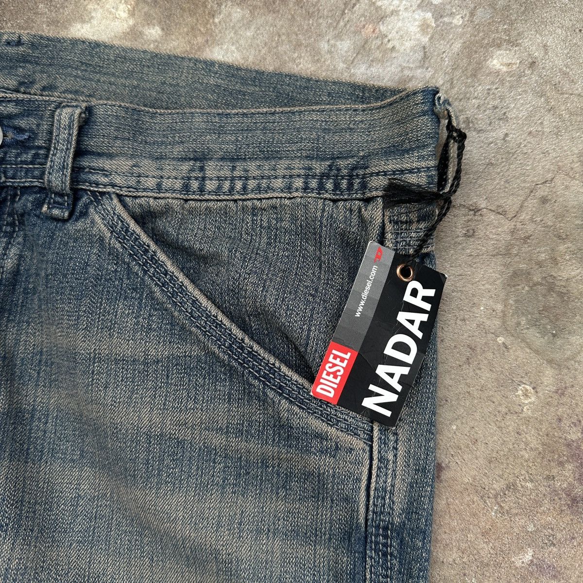Diesel × Vintage Vintage Y2K Diesel Nadar Low Rise Flared Denim Size 29" - 3 Thumbnail