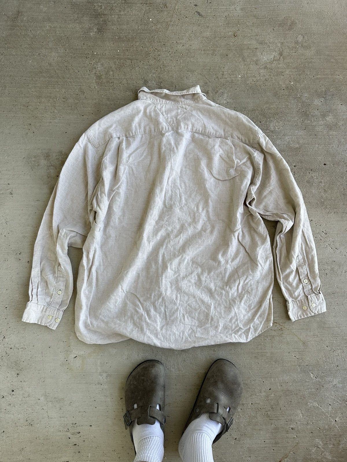Tommy Hilfiger × Vintage Vintage Tommy Hilfiger button Down Shirt Size US XL / EU 56 / 4 - 3 Thumbnail