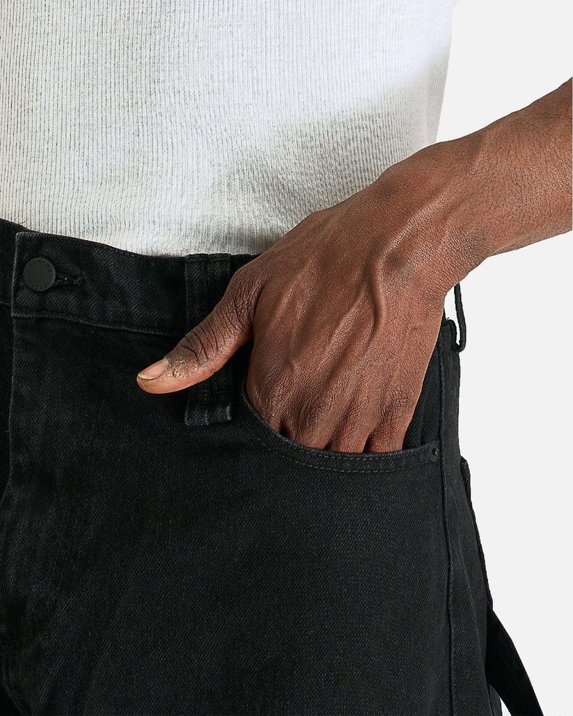 Simone Rocha o1s1v1r1oon0825 Straight Workwear Denim Jeans in Black Size US 36 / EU 52 - 5 Thumbnail