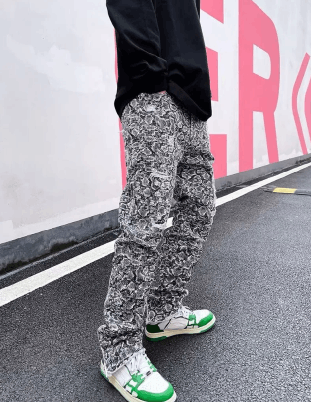 Japanese Brand Streetwear Snake Jeans Size US 34 / EU 50 - 3 Thumbnail