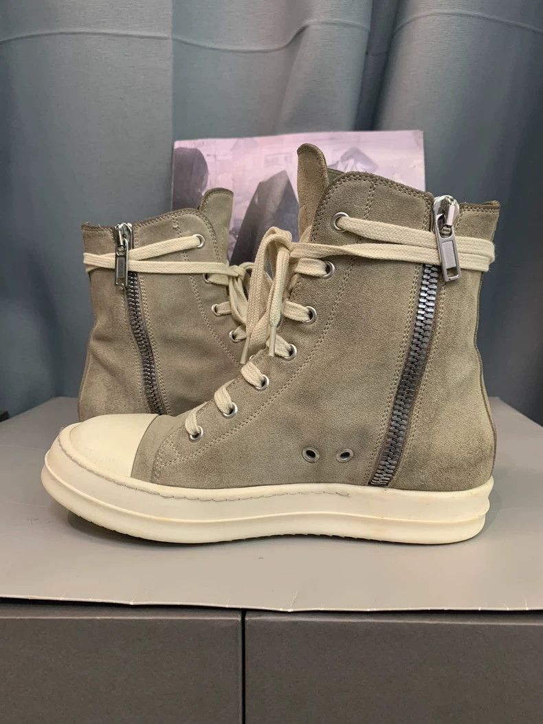 Rick Owens Rick Owens brownish gray sand color high-top new casual sh Size US 5.5 / IT 35.5 - 4 Thumbnail