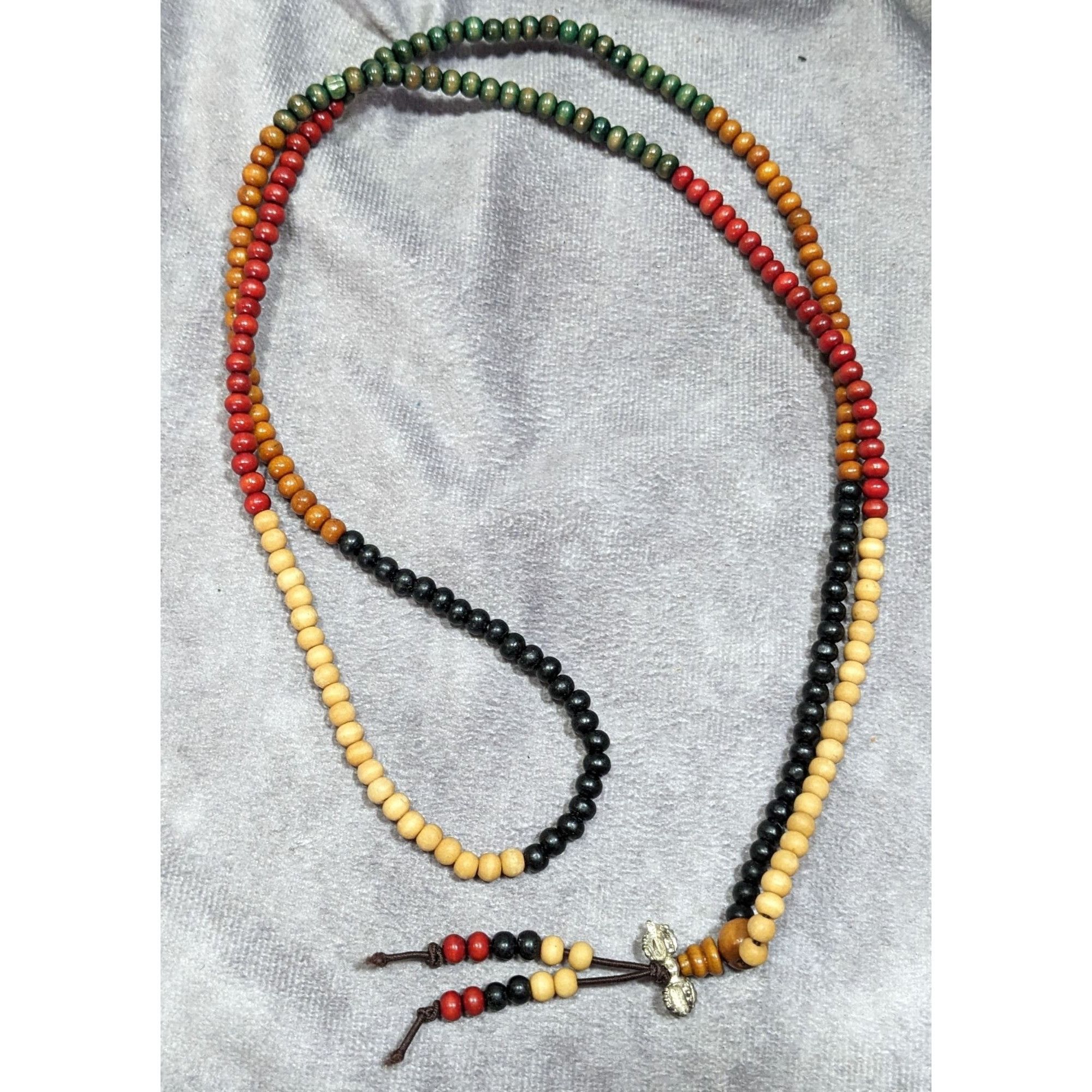 Other Nature Inspired Brown Red And Black Wood Beaded Necklace Size ONE SIZE - 5 Thumbnail
