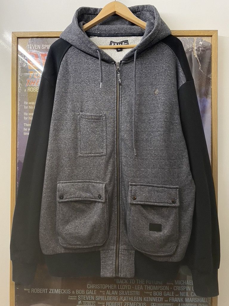 Volcom Volcom Stone Seige Style Multi Pocket Zip Up Hoodie Size US XL / EU 56 / 4 - 1 Thumbnail