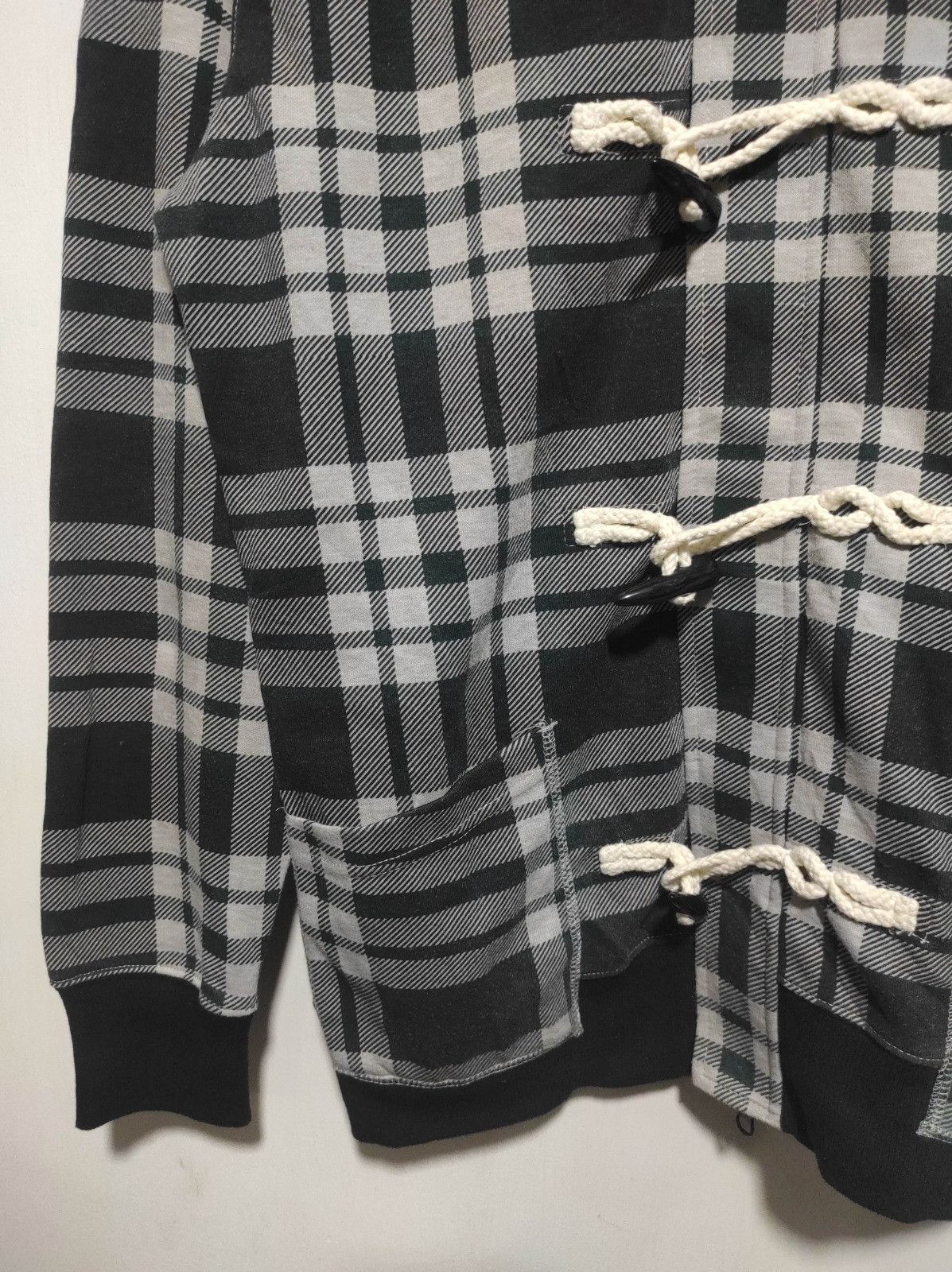 Japanese Brand TK mixpice plaid double zip fur hoodie LGB style Size US M / EU 48-50 / 2 - 4 Thumbnail