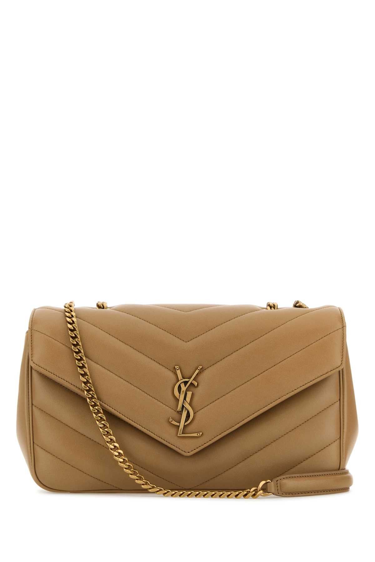 Saint Laurent Paris Camel Leather Medium Loulou Shoulder Bag Size ONE SIZE - 1 Thumbnail