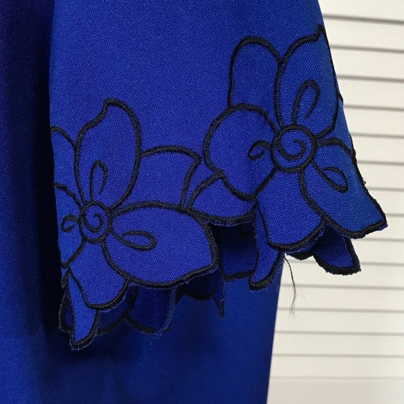 Other Anthony Richards 80’s Blue Midi Shift Dress Women 18W Size XXL / US 16-18 / IT 52-54 - 7 Thumbnail