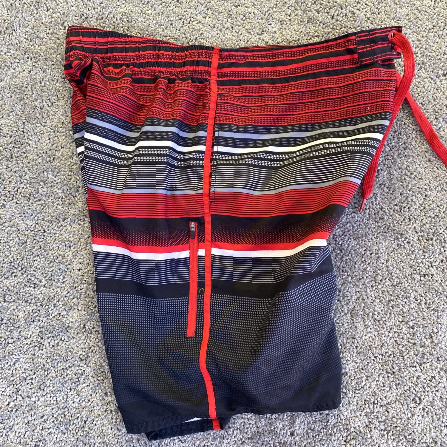 Ocean Pacific Ocean Pacific Board Shorts Men's L Lined 36-38 Swim Surf Water Red Black Size US 33 - 7 Thumbnail