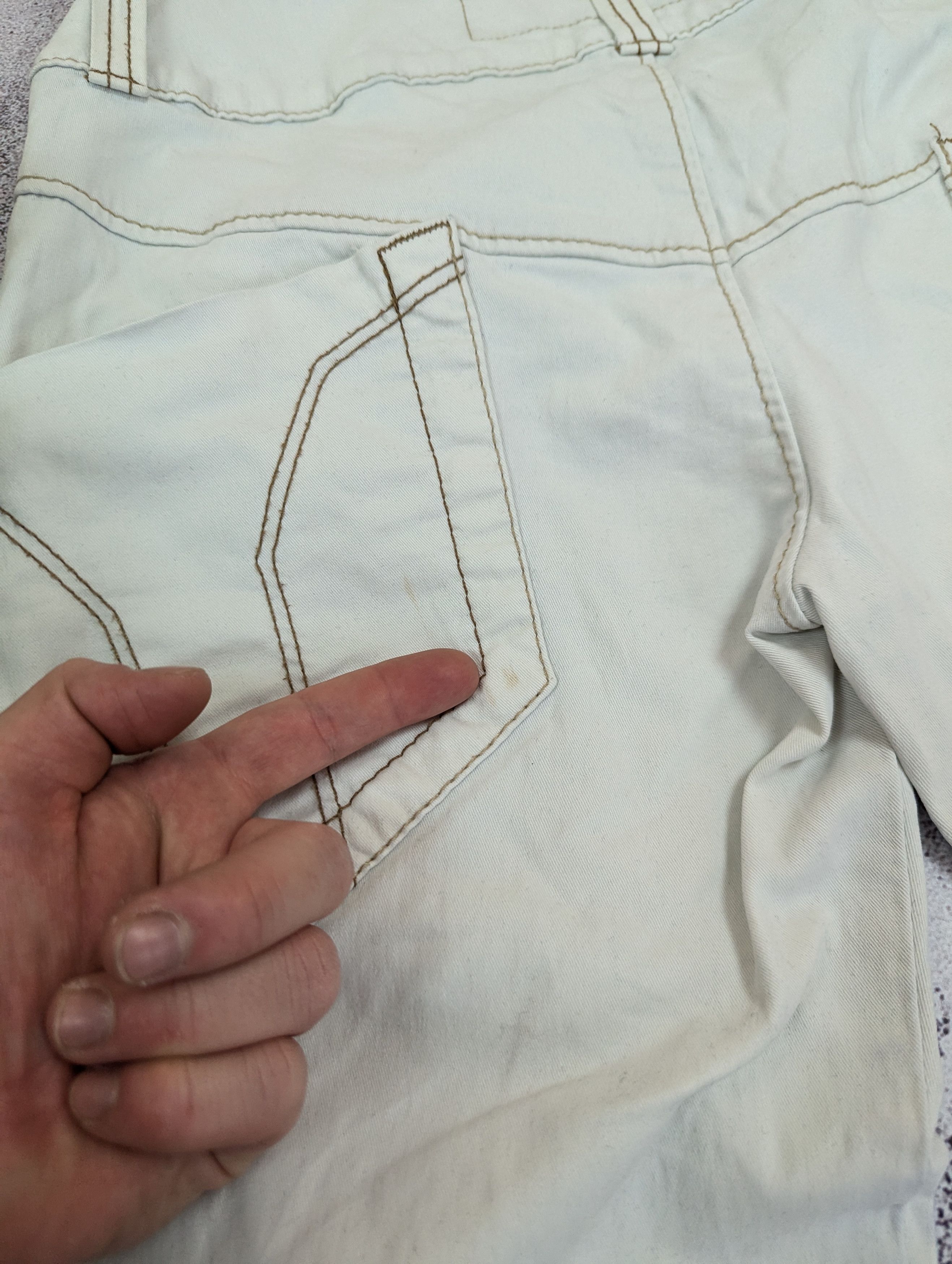 Miss Sixty Miss Sixty Y2K White Avant Garde Jeans W30 L33 Size 30" / US 8 / IT 44 - 18 Thumbnail