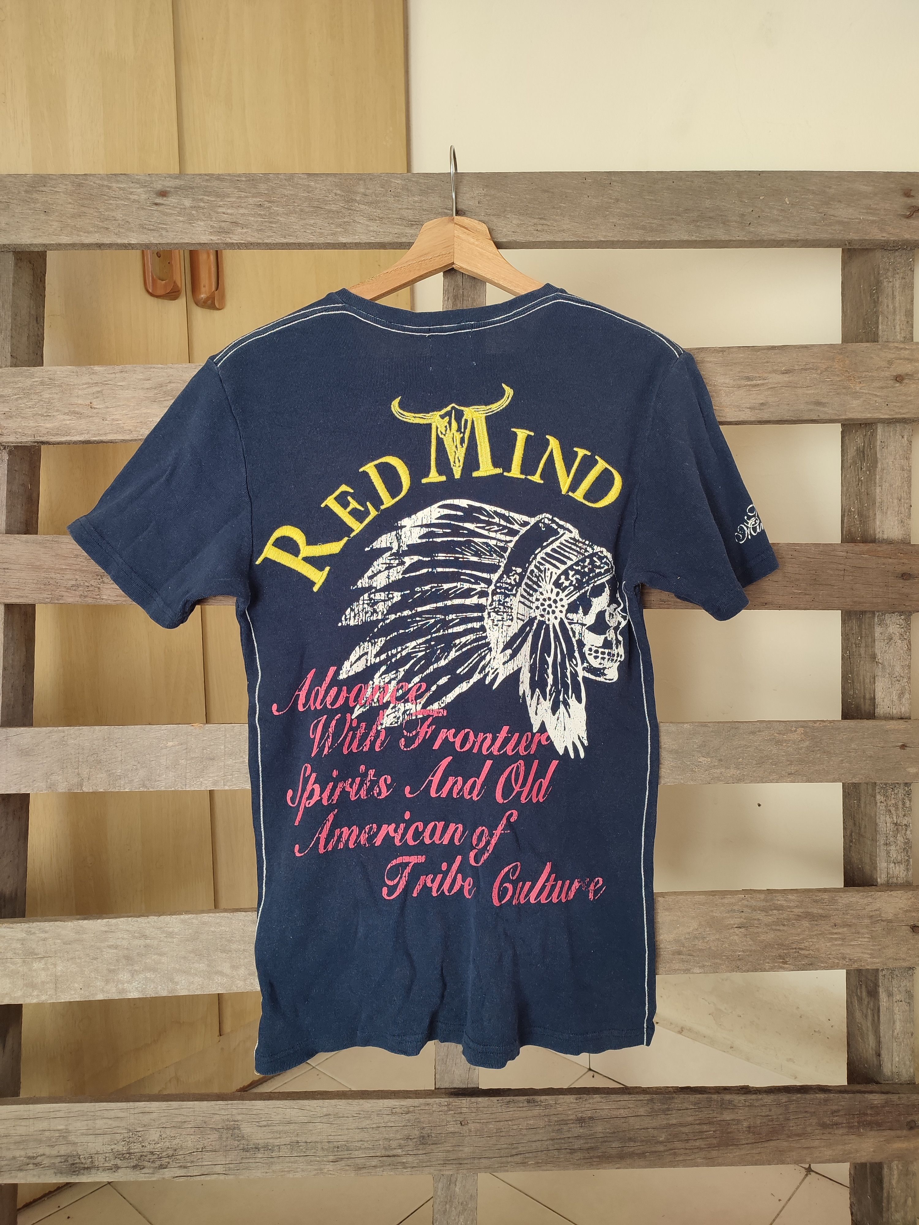 Vintage 💥Rare💥 Vintage Red Mind Apache Tee Size US S / EU 44-46 / 1 - 2 Thumbnail