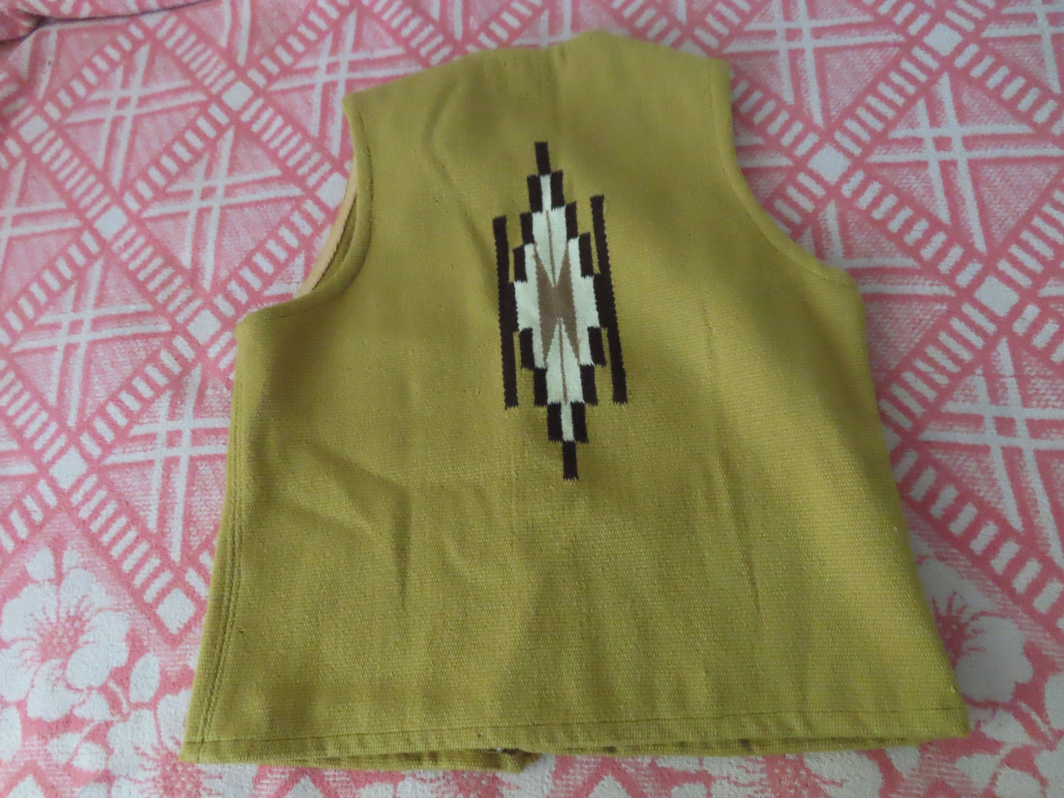 Handmade × Vintage 1960’s Chimayo Ortega’s 100% Wool Vest Hand Made Size US M / EU 48-50 / 2 - 6 Thumbnail