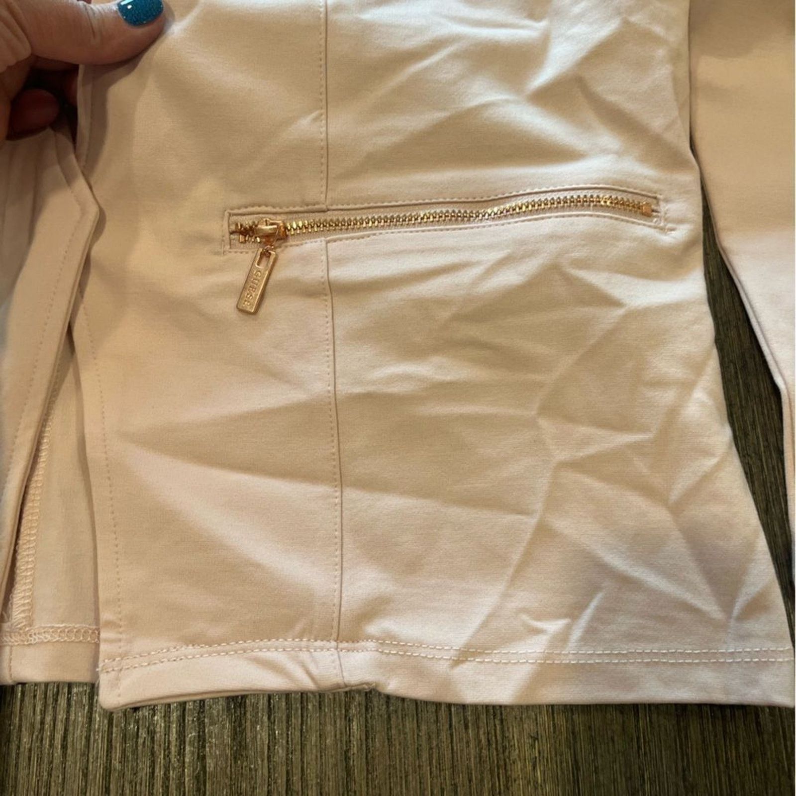 Guess NWOT Guess Womens Light Pink Open Front Blazer Size L Size L / US 10 / IT 46 - 7 Thumbnail
