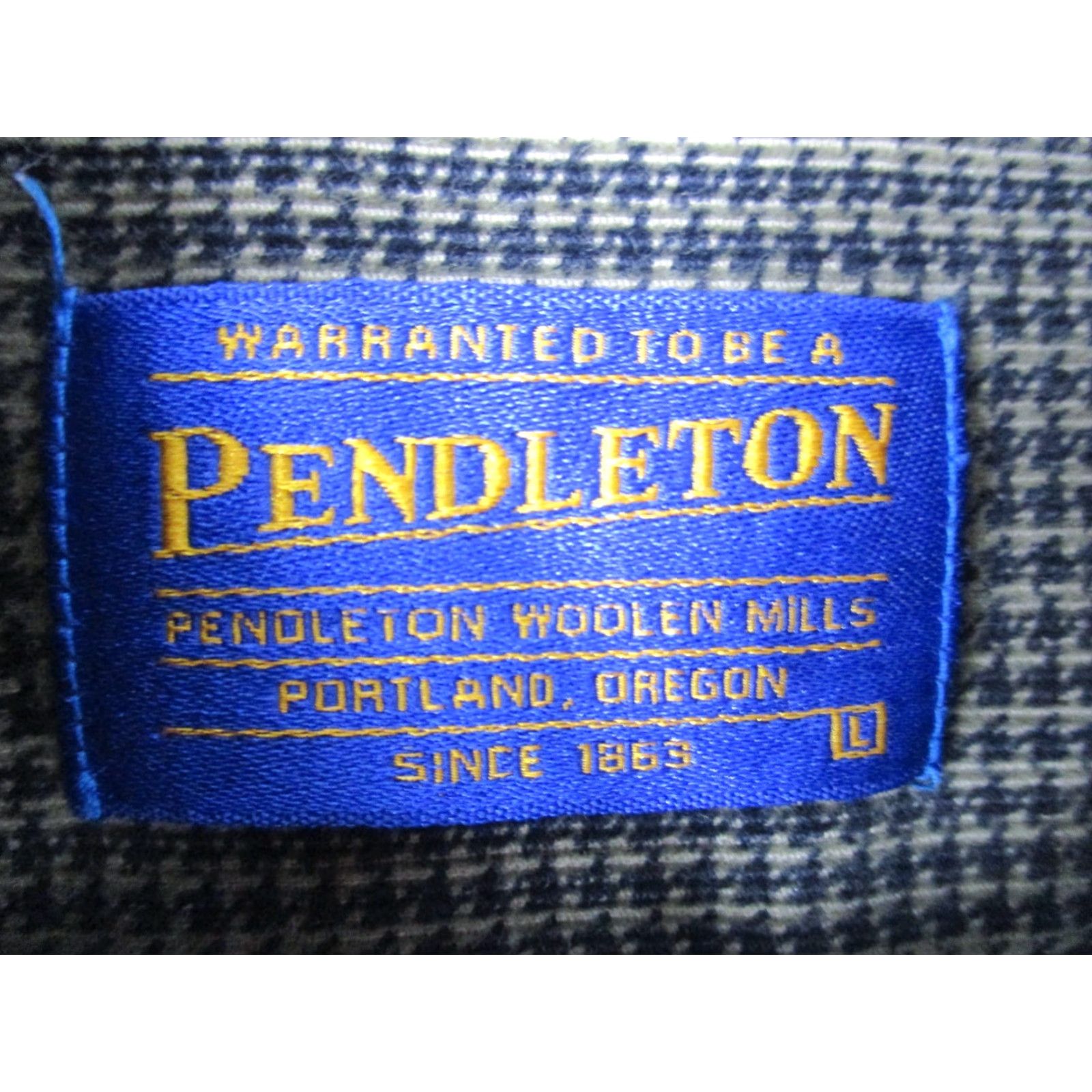 Pendleton Pendleton Shirt Men’s Large Houndstooth Plaid Brown Cotton Button-Up Casual Shirt Mens Size US L / EU 52-54 / 3 - 4 Thumbnail