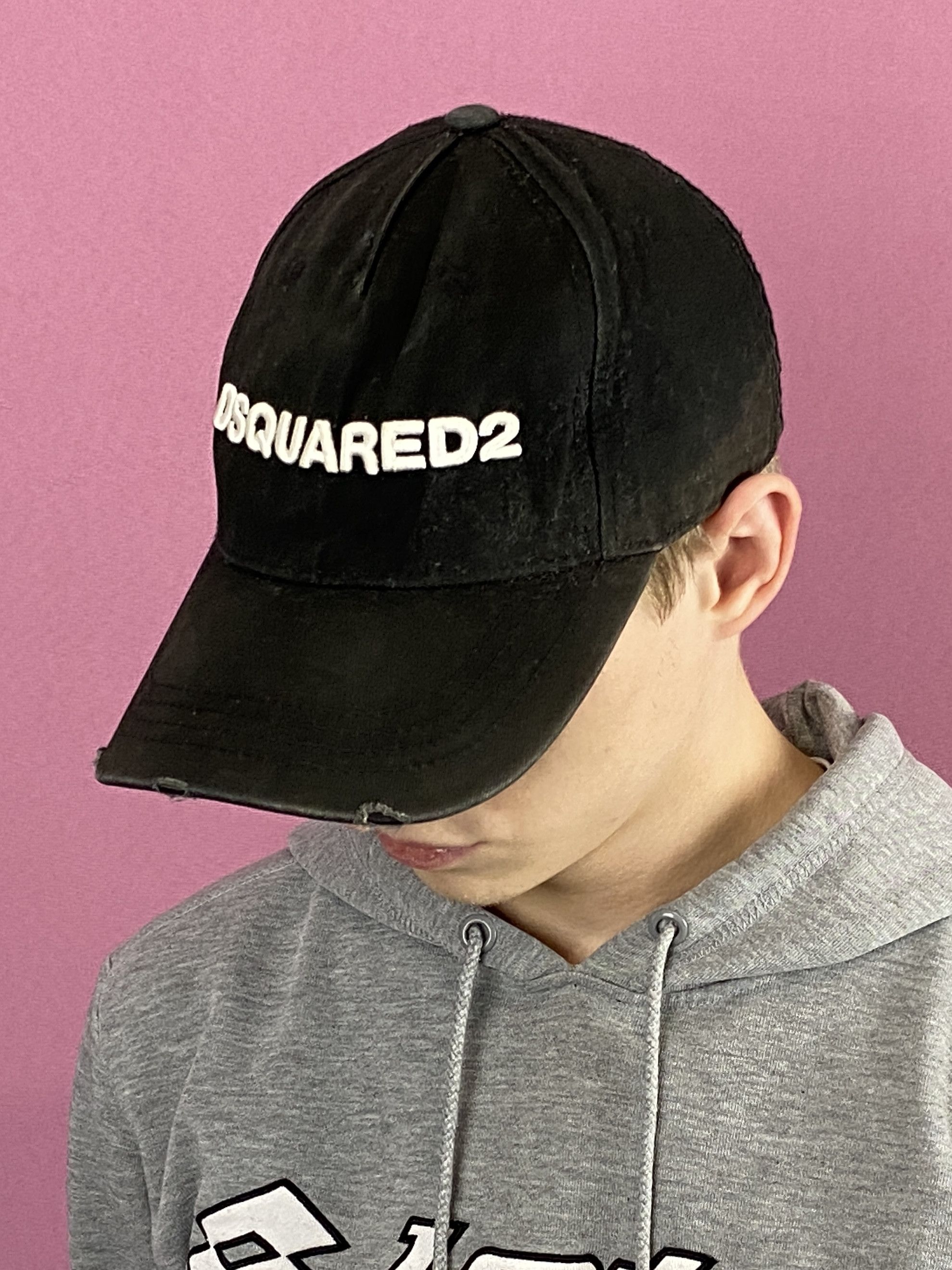 Designer × Dsquared2 Dsquared2 Vintage Distressed Baseball Cap Size ONE SIZE - 1 Thumbnail