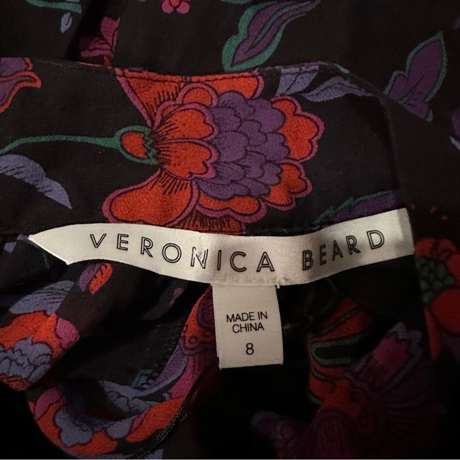Veronica Beard Veronica Beard Cicely Silk Floral Long Sleeve Blouse Sz 8 Size M / US 6-8 / IT 42-44 - 7 Thumbnail
