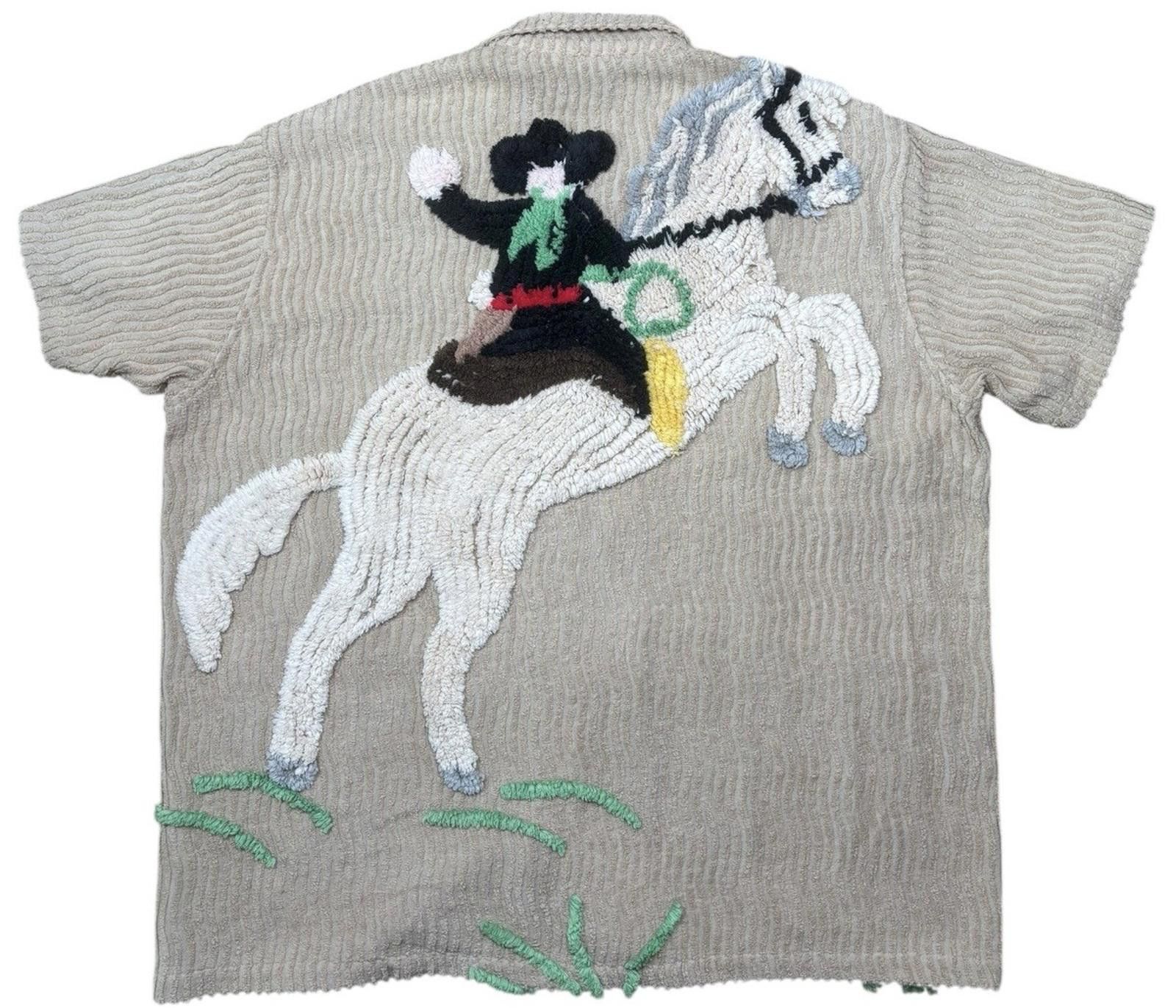 Bode Bode Cowboy Chenille Shirt (OOAK) Size M/L Size US M / EU 48-50 / 2 - 5 Thumbnail