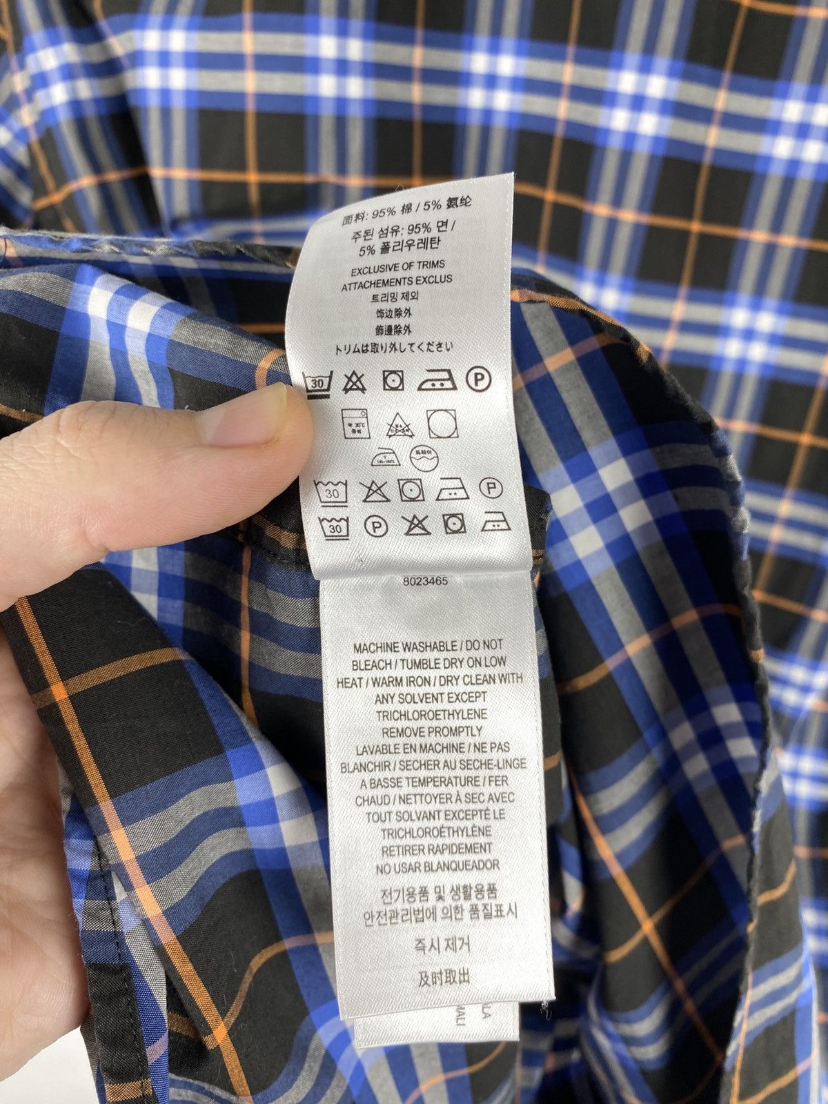 Burberry Burberry Full Check Shirt Button Up Men size L Size US L / EU 52-54 / 3 - 11 Thumbnail