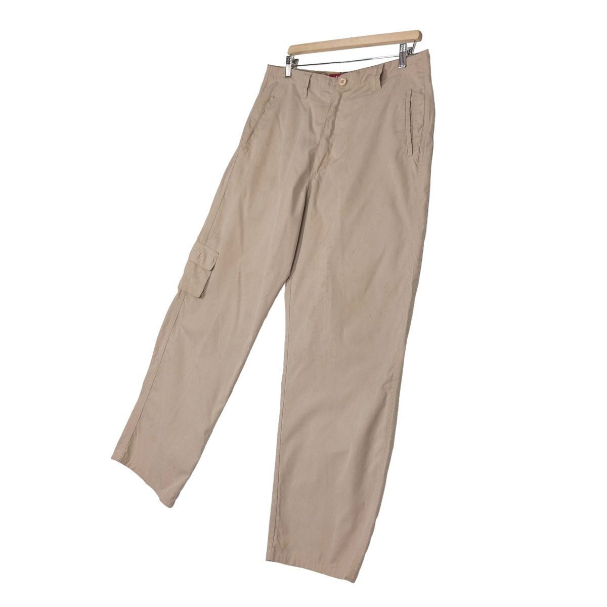 Stussy 🔥VINTAGE STUSSY CARGO PANTS MULTI POCKET BIKER Size US 34 / EU 50 - 2 Thumbnail