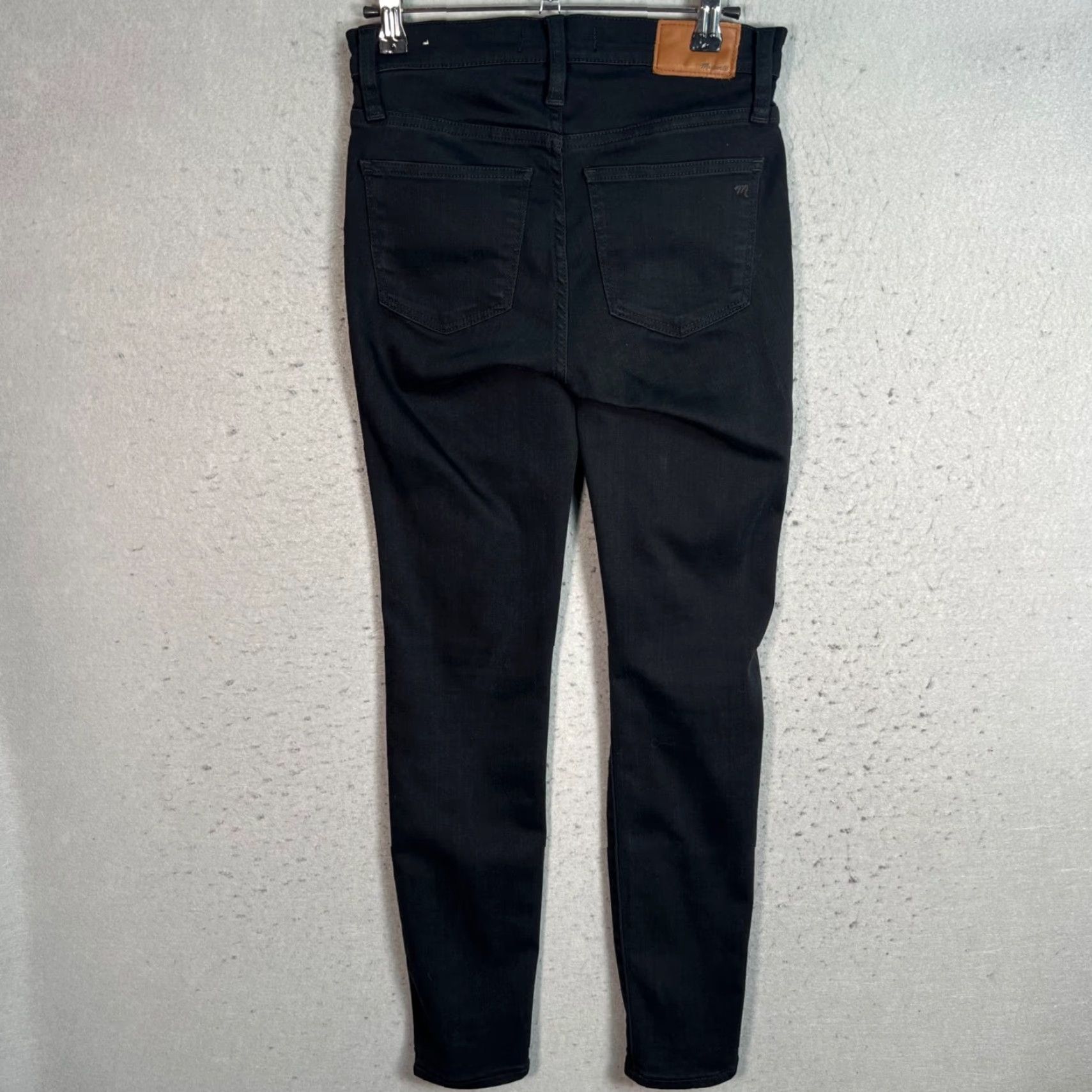 Madewell Madewell Womens Skinny Jeans 24 Black Cotton Blend 9" High-Rise Stretch Denim Size 42" / US 20 - 2 Thumbnail