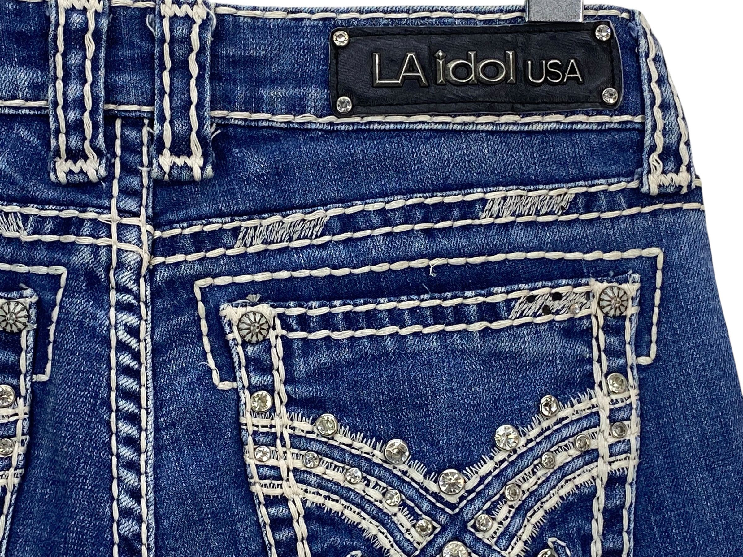 Designer La Idol Flare Jeans Bootcut Jeans Size 28" / US 6 / IT 42 - 8 Thumbnail
