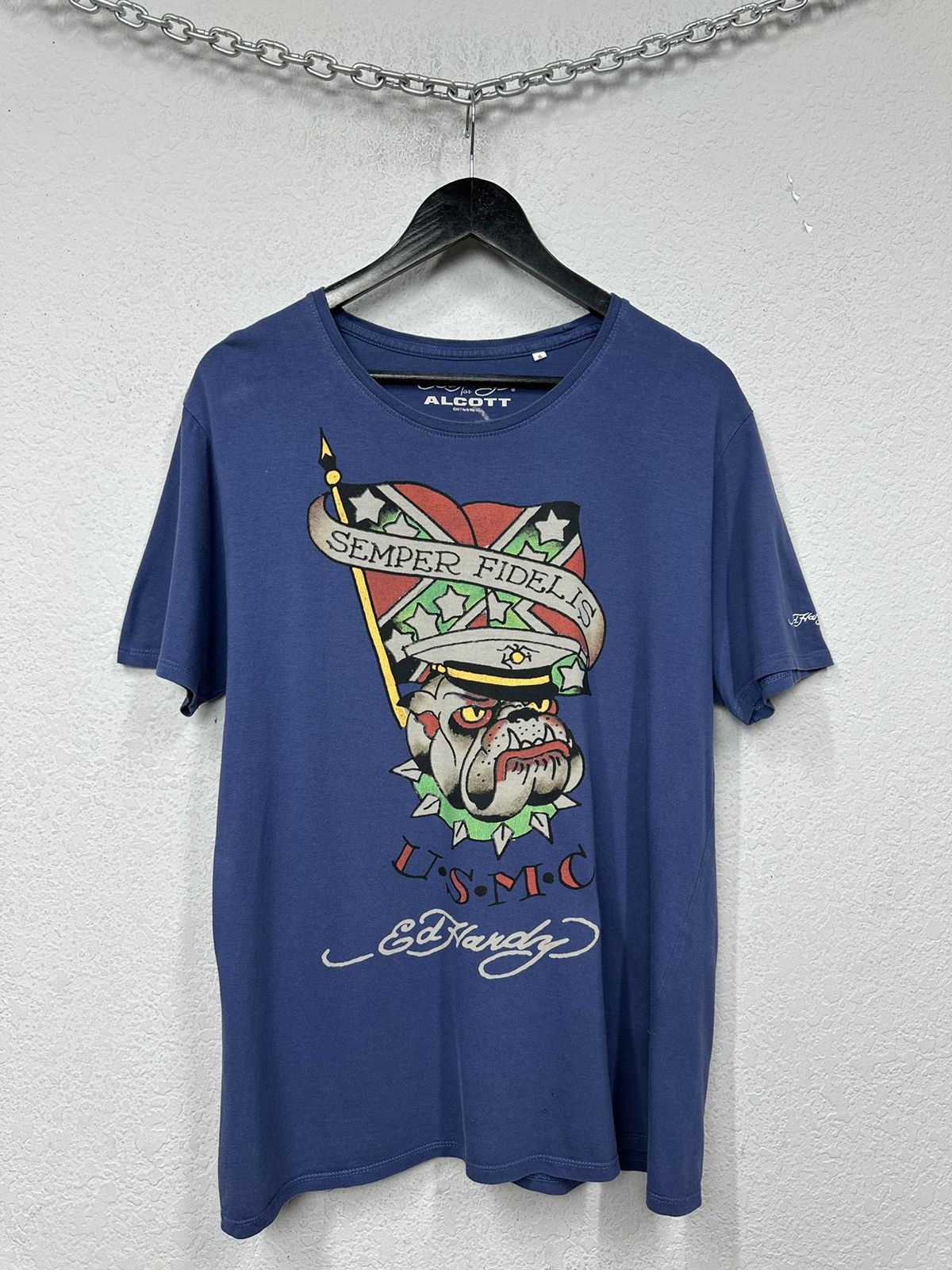 Ed Hardy Vintage ay2k Ed Hardy by Christian Audigier Tee Japanese Size US XL / EU 56 / 4 - 1 Thumbnail
