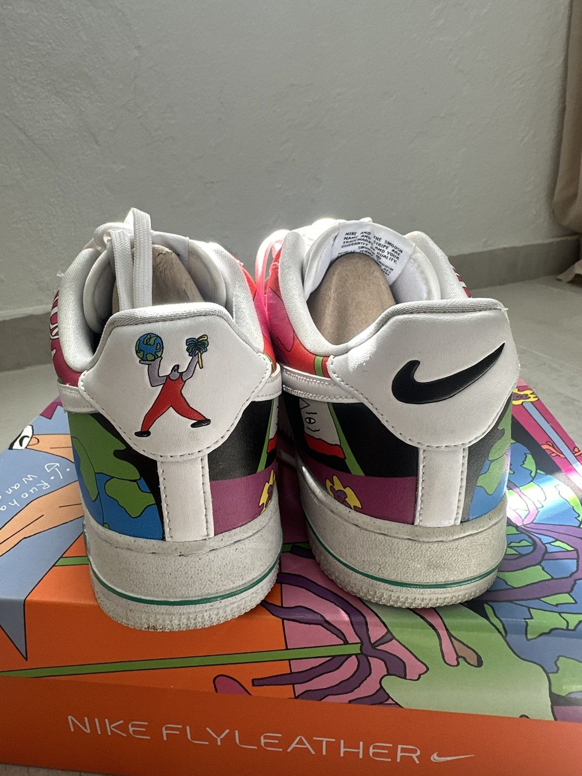 Nike Nike Air Force 1 Flyleather Ruohan Wang Size US 10.5 / EU 43-44 - 4 Thumbnail