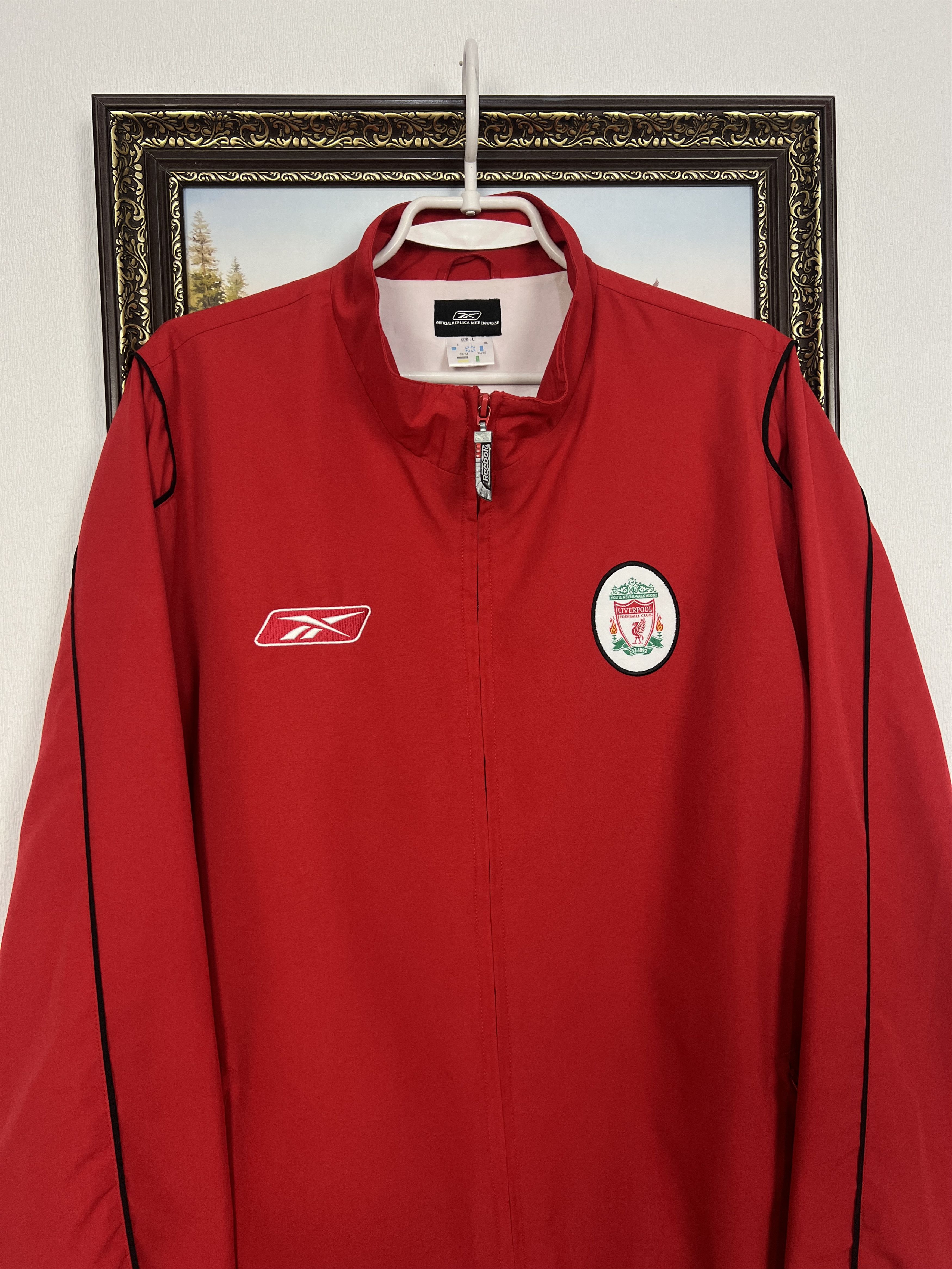 Reebok Vintage Liverpool Football Train Jacket Soccer Track Top Zip Size US L / EU 52-54 / 3 - 2 Thumbnail