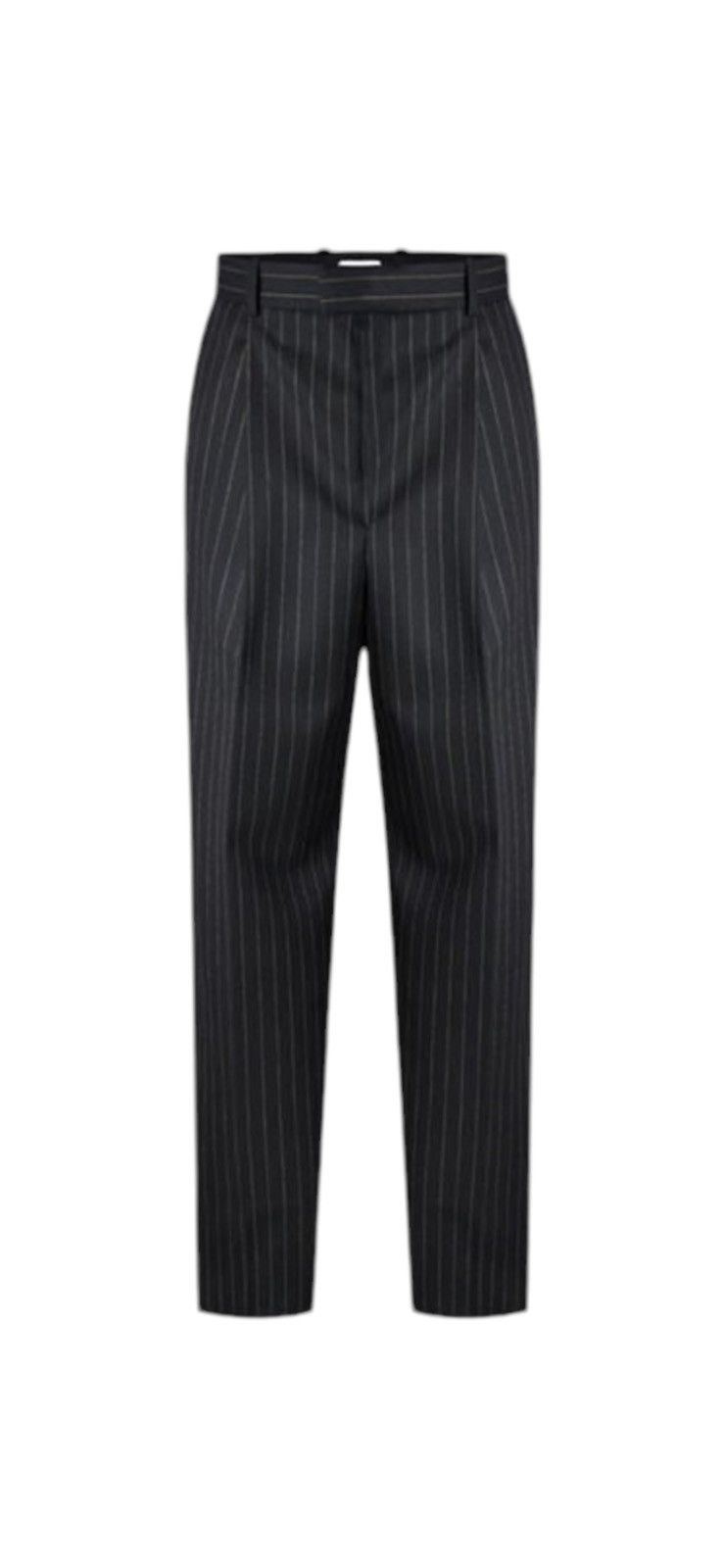 Bottega Veneta SLIM LEG WOOL PINSTRIPE TROUSERS Size US 32 / EU 48 - 5 Thumbnail