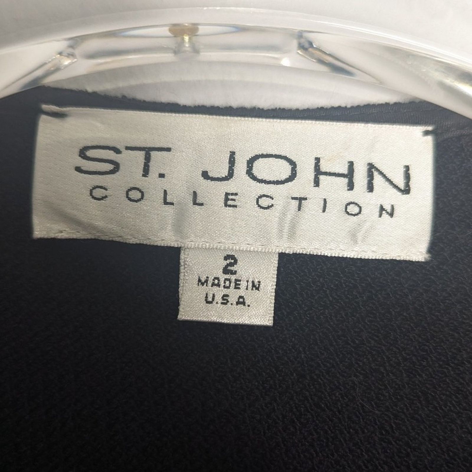 St. John St. John Vintage Black Full Zip Long Sleeve Jacket Studded 2 Size S / US 4 / IT 40 - 3 Thumbnail