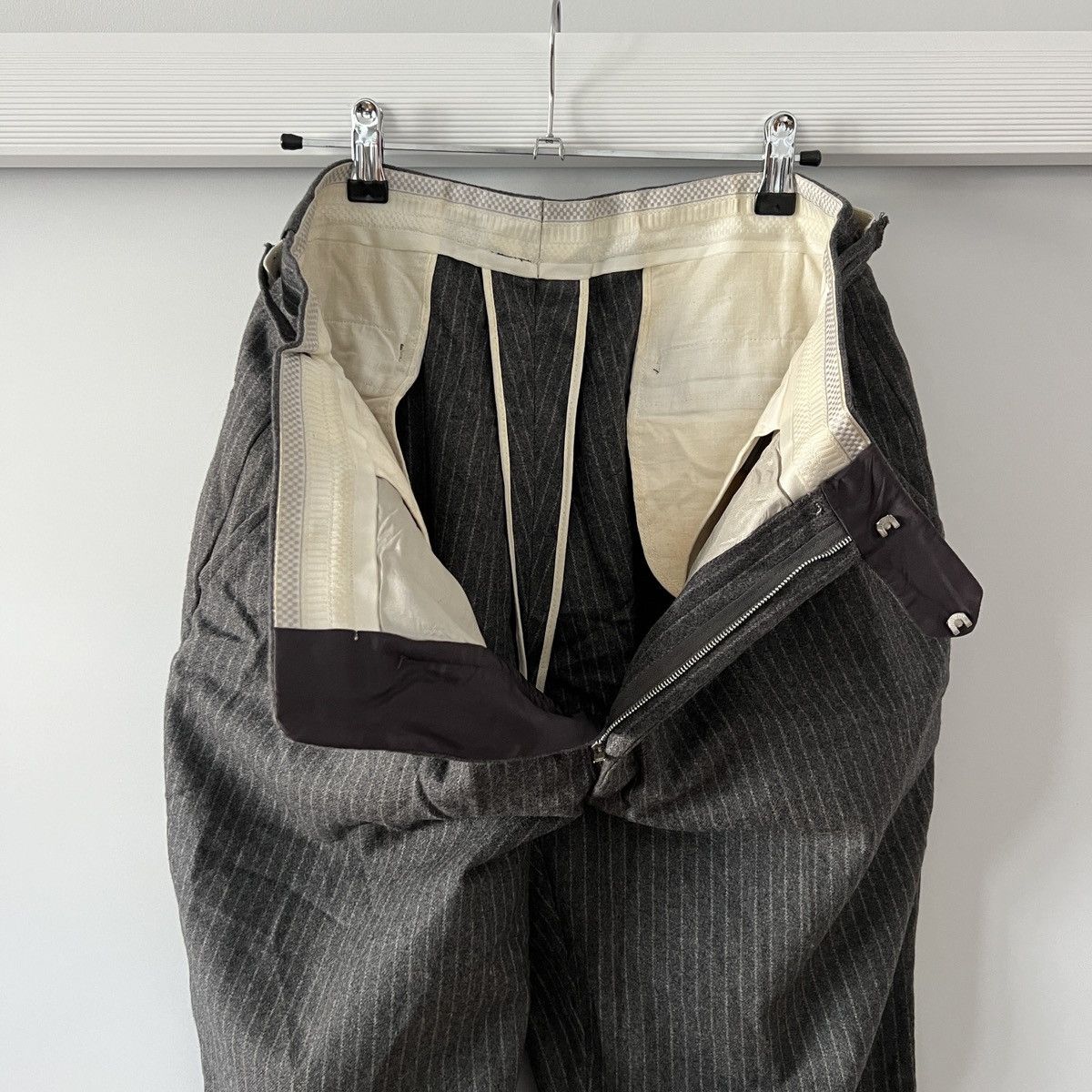 Vintage Vintage Aero Zip Casual Stripped Wool 30's Pants Rare Size US 32 / EU 48 - 14 Thumbnail