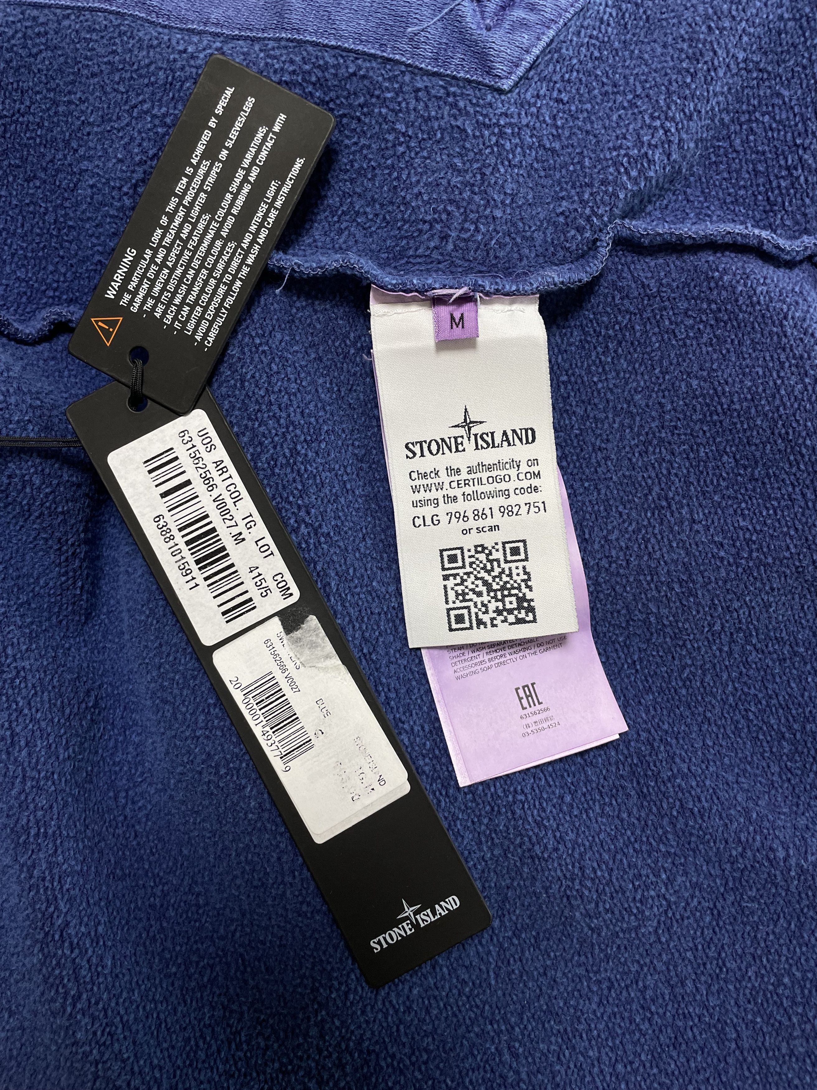 Stone Island STONE ISLAND Sweatshirt Garment Dyed Washed Pocket Crewneck Size US M / EU 48-50 / 2 - 9 Thumbnail