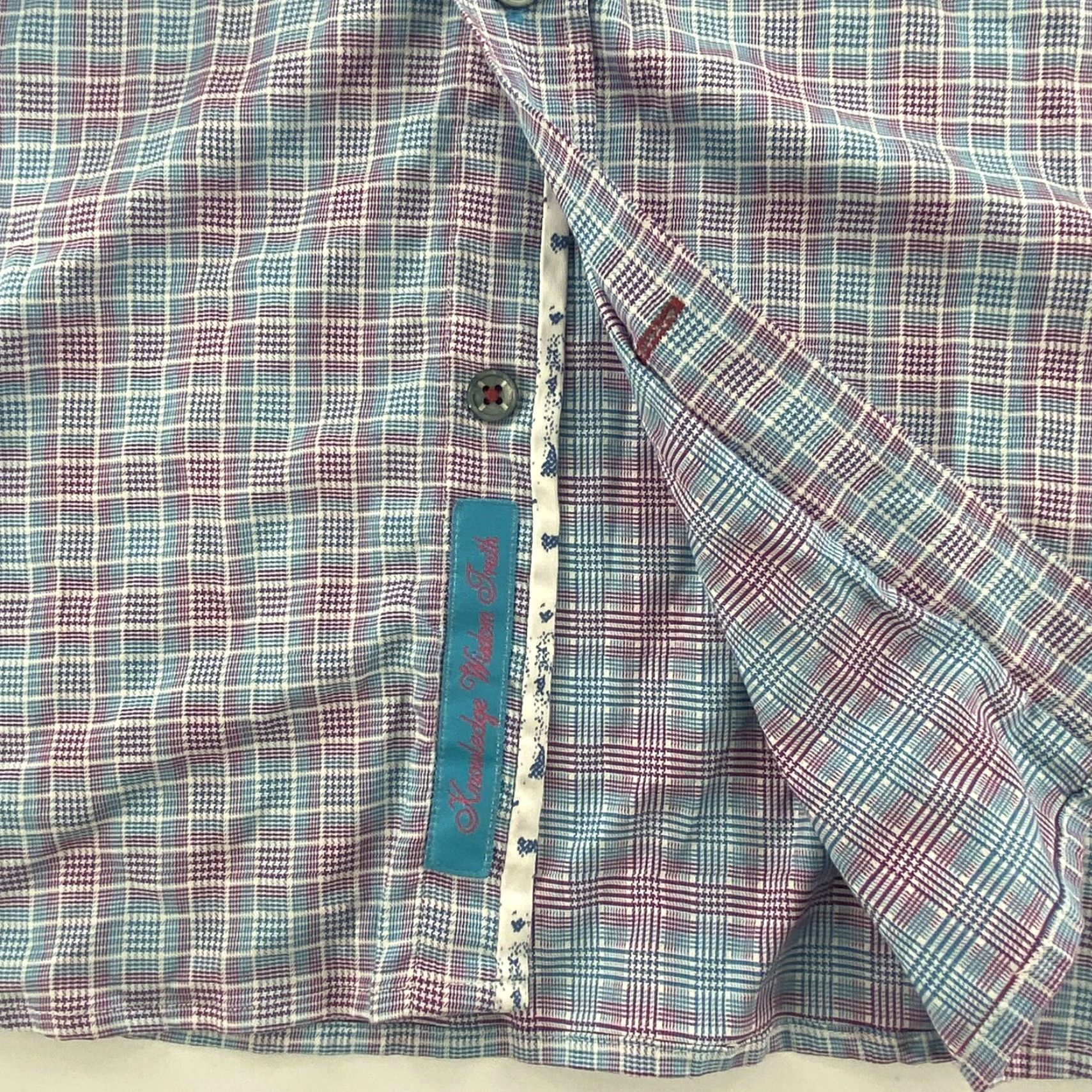 Robert Graham VINTAGE Robert Graham Men's Shirt XL Blue Plaid Button-Up Casual Modern Americana Size US XL / EU 56 / 4 - 5 Thumbnail