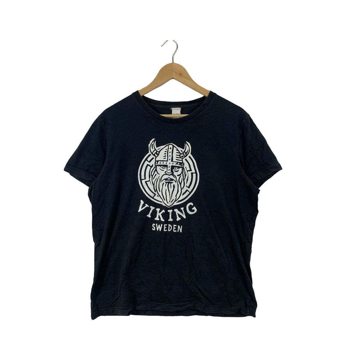 Vintage Vintage Viking Sweden Graphic Norse Warrior Print Tee Nordi Size US XL / EU 56 / 4 - 3 Thumbnail