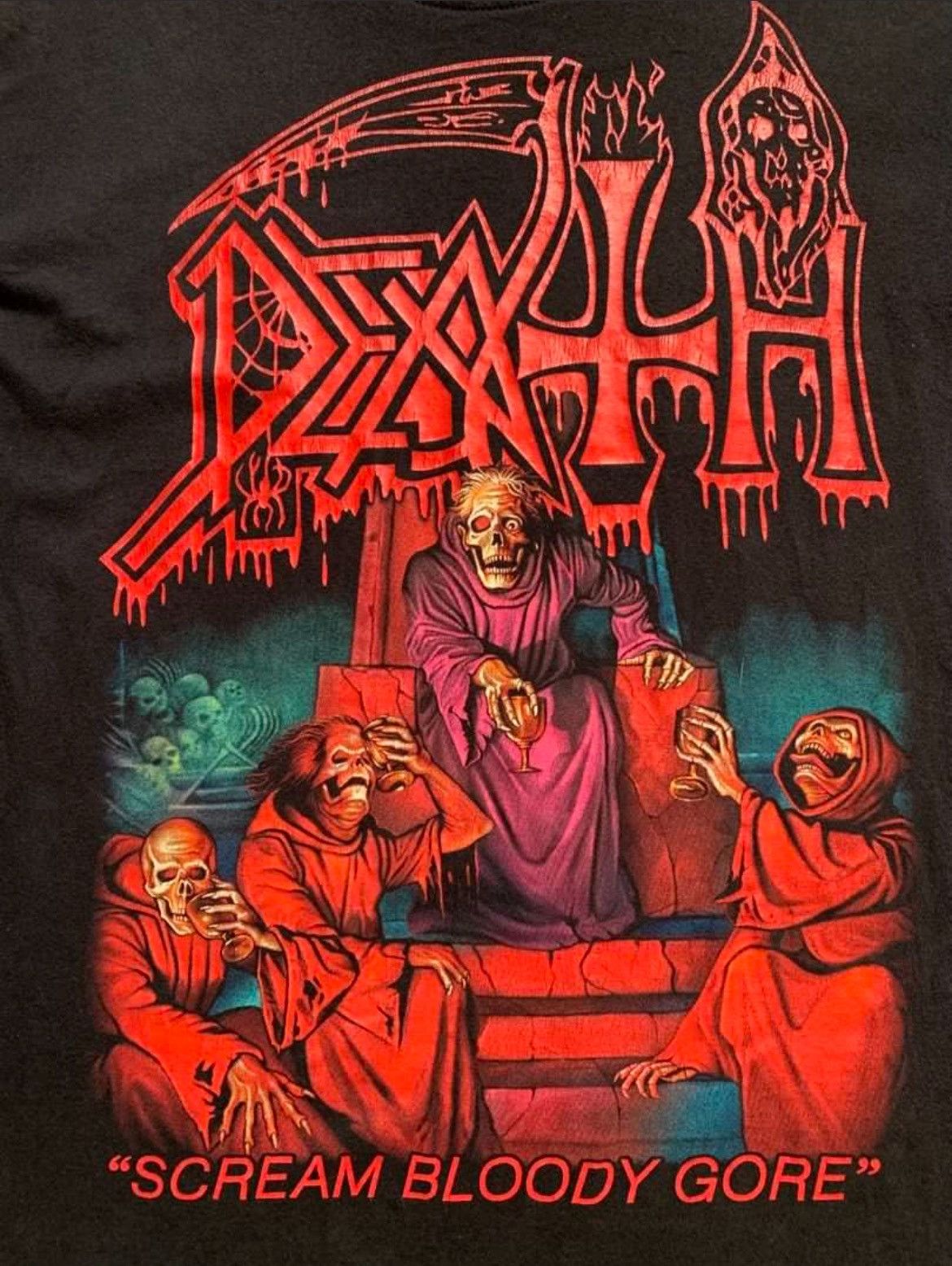 Band Tees Death Scream Bloody Gore Longsleeve Size US M / EU 48-50 / 2 - 2 Thumbnail