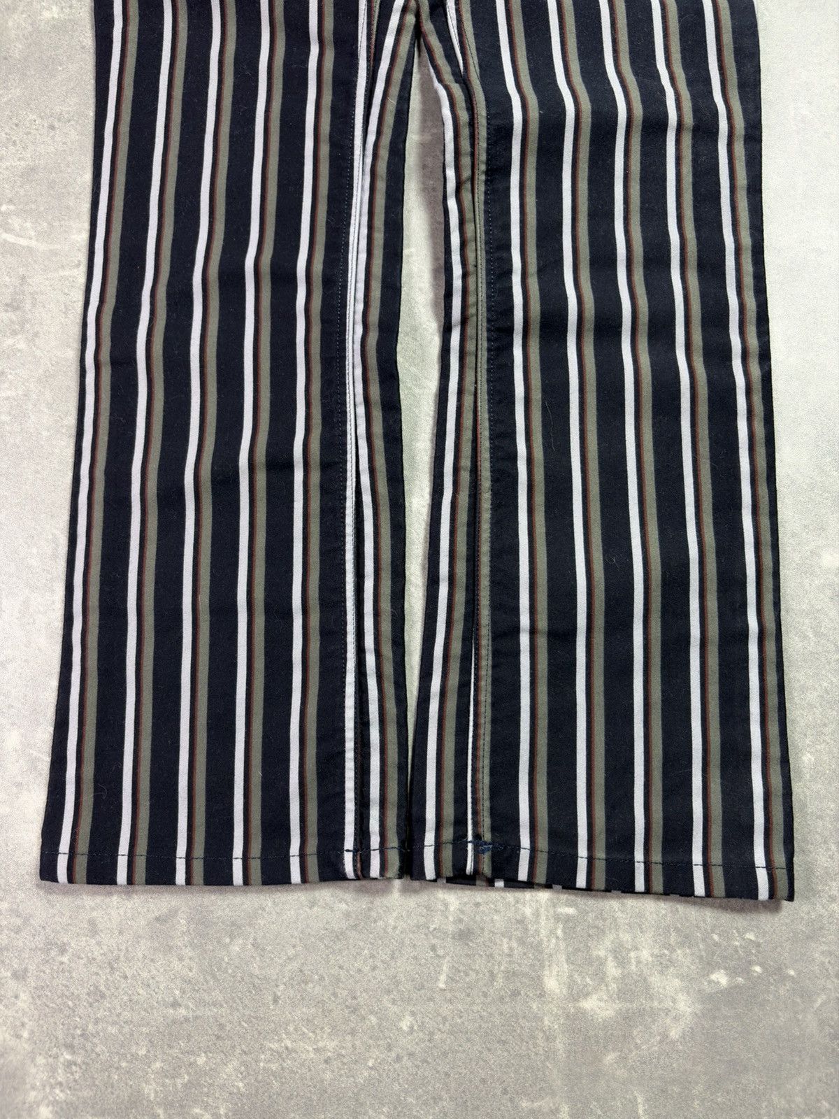 Burberry Burberry Black Label Exclusive Flared Striped Pants 27 28 Size US 27 - 4 Thumbnail