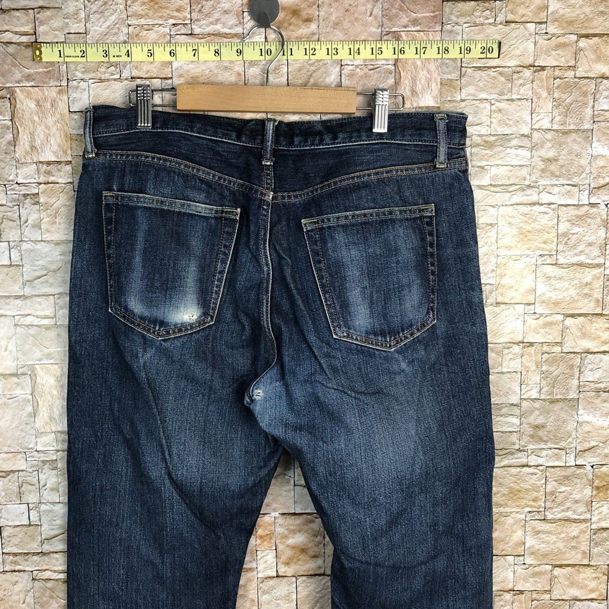 Uniqlo Uniqlo Jeans Blue Denim Pants #7573 Size US 33 - 14 Thumbnail