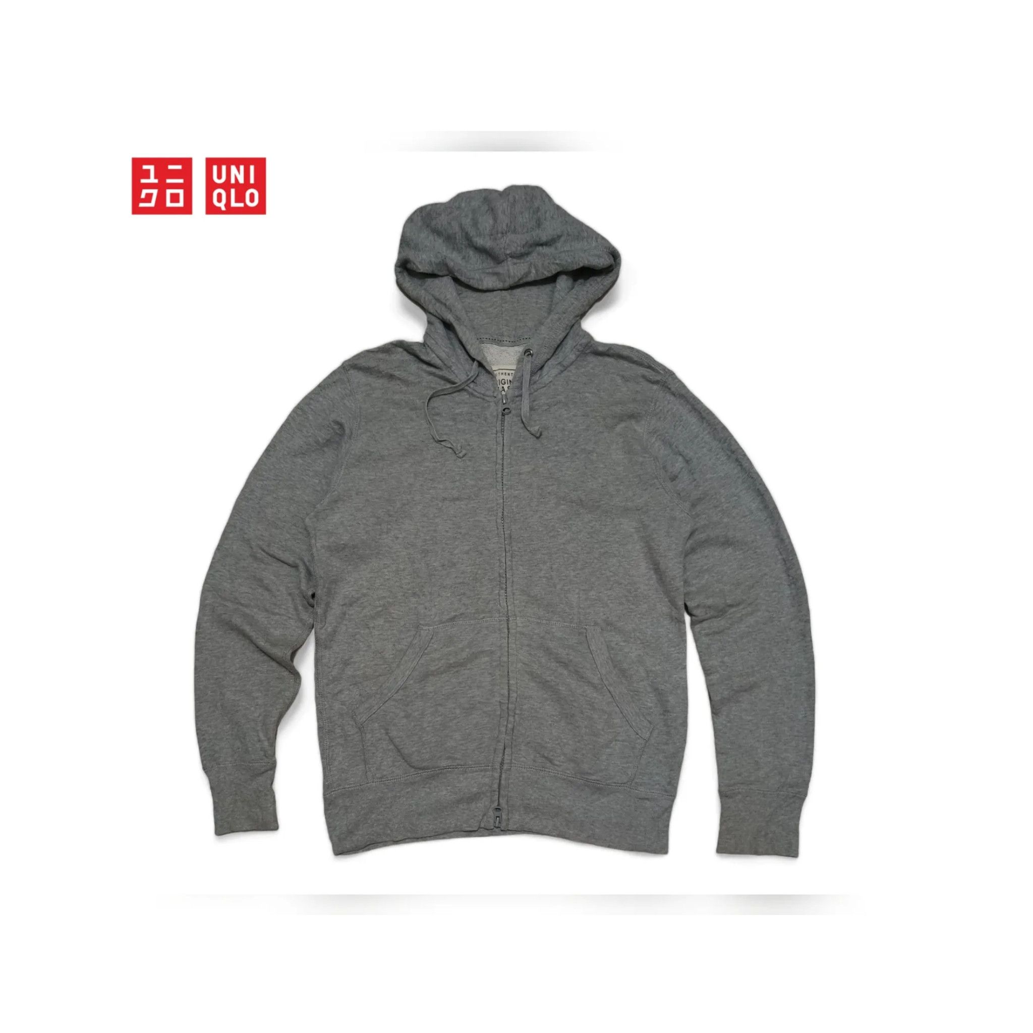 Japanese Brand Uniqlo Authentic Original Wash Full Zip Hoodie Jacket Size US M / EU 48-50 / 2 - 1 Thumbnail