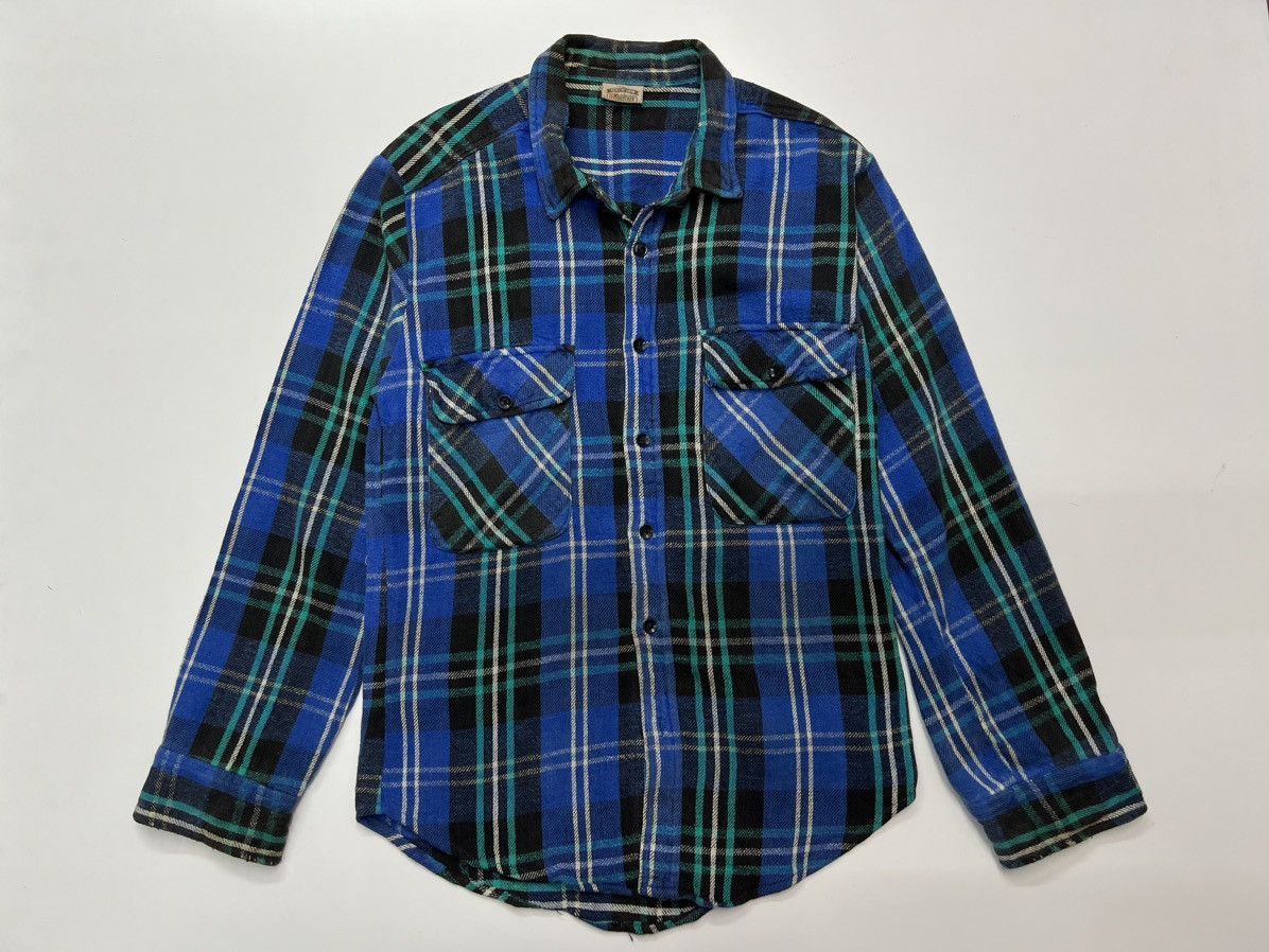 FiveBrother VINTAGE FIVE BROTHER FLANNEL SHIRT Size US XL / EU 56 / 4 - 1 Thumbnail