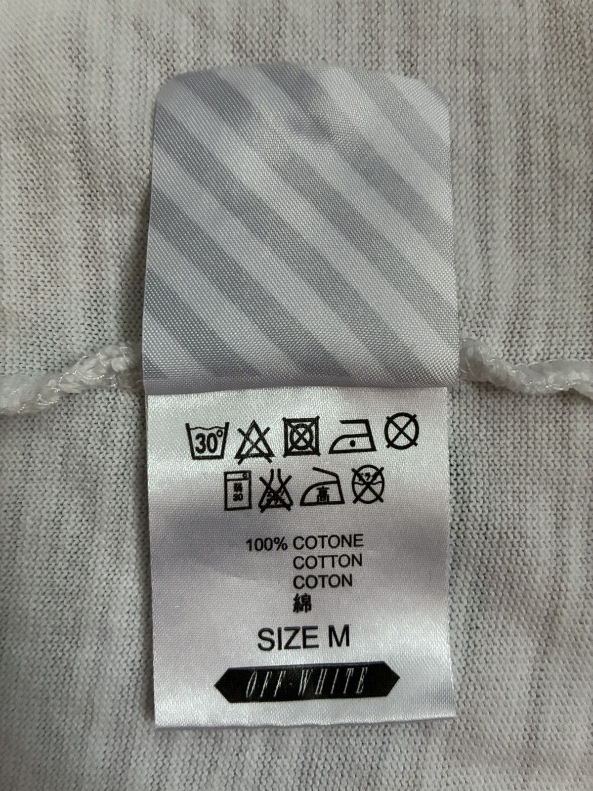 Off-White Off-White x Virgil Abloh "Blue Collar" Tee Size US M / EU 48-50 / 2 - 9 Thumbnail