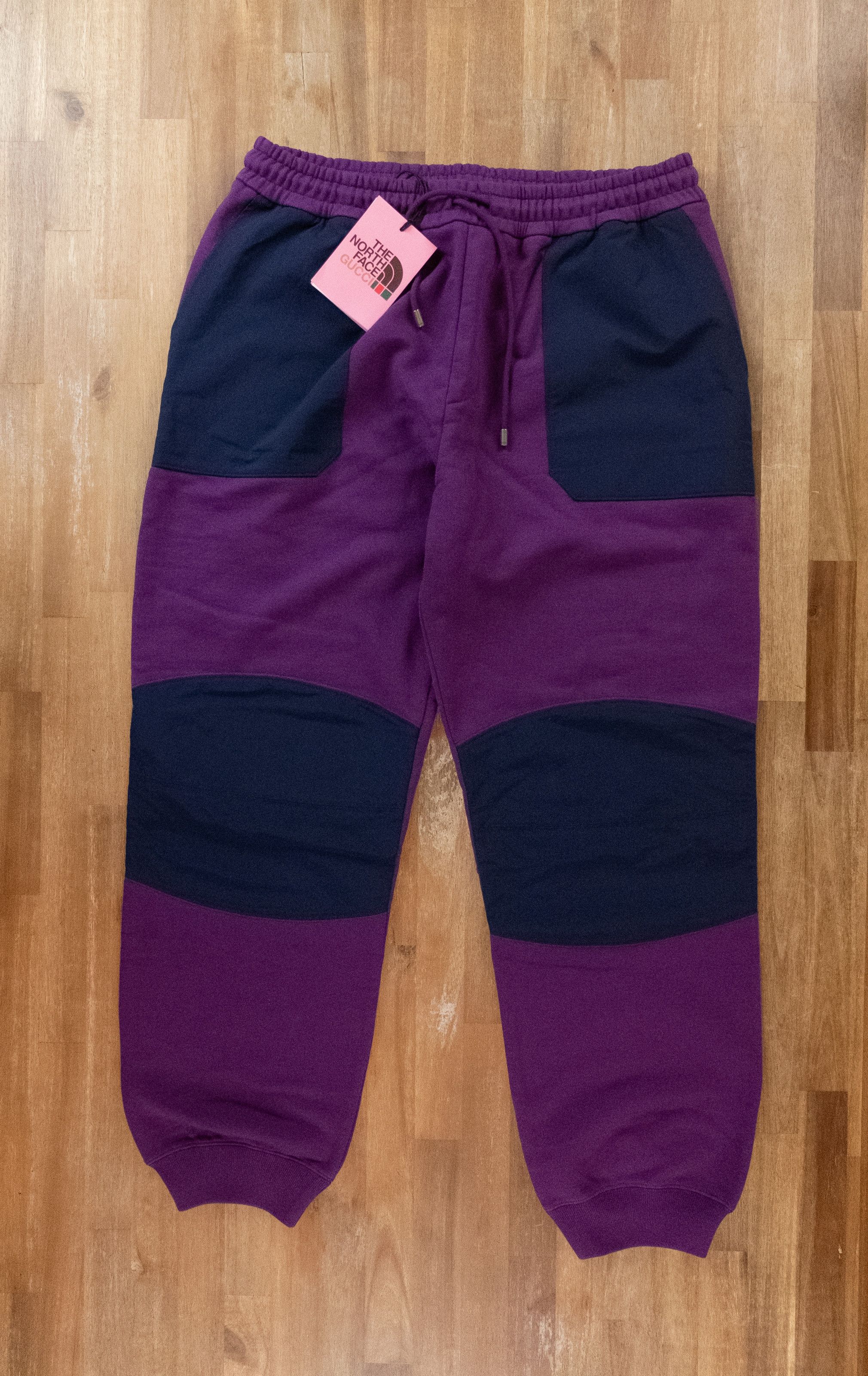 Gucci × The North Face GUCCI x NORTH FACE purple logo print sweatpants jogger Large Size US 34 / EU 50 - 1 Thumbnail