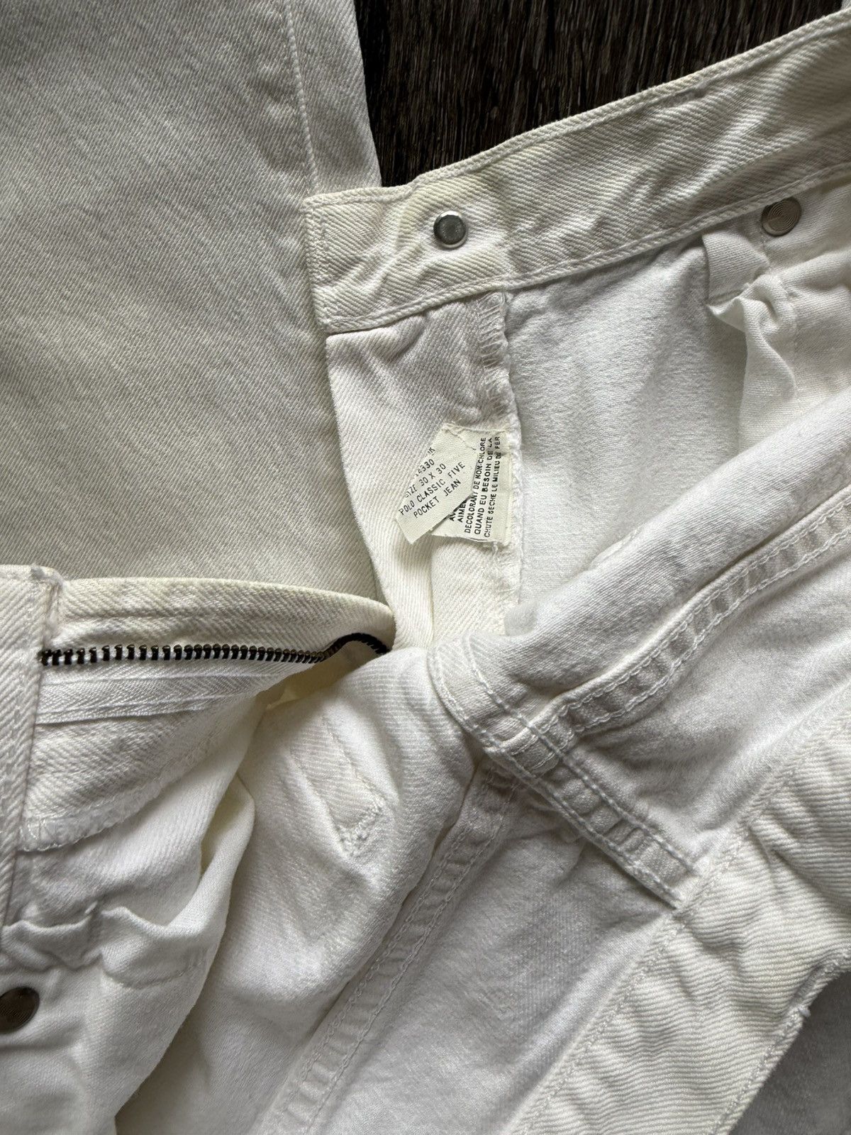 Polo Ralph Lauren POLO RALPH LAUREN WHITE JEANS 30x30 ULTRA VINTAGE RRL Size US 30 / EU 46 - 7 Thumbnail