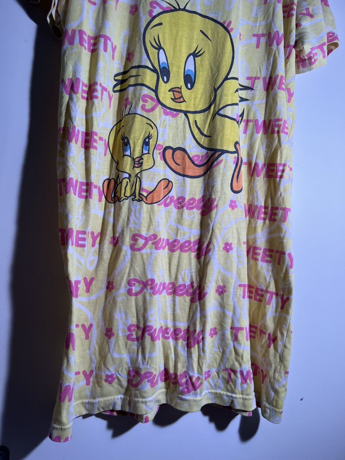 Vintage 90’s 2000’s Y2K VTG Vintage Tweety Bird Looney Tunes Dress T Size ONE SIZE - 4 Thumbnail
