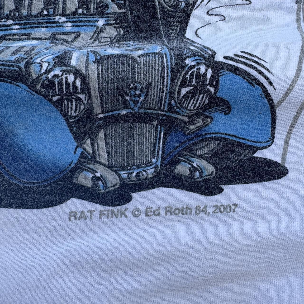 Other Rat Fink XL Men’s T-Shirt White Cotton Short Sleeve Tee Size US XL / EU 56 / 4 - 5 Thumbnail