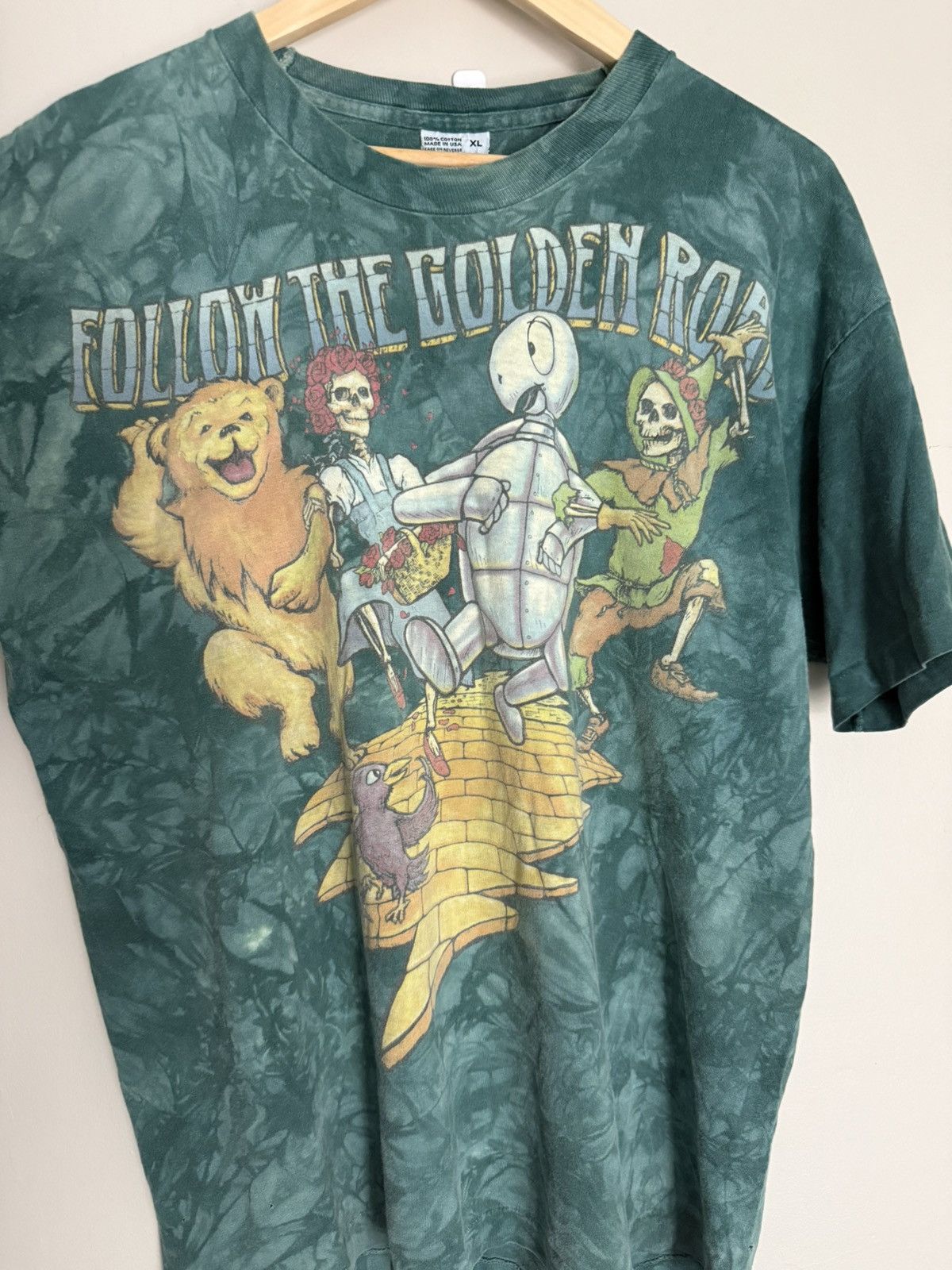 Band Tees × Grateful Dead × Vintage Vintage Usa Made Grateful Dead Wizard of Oz Tshirt Size US XL / EU 56 / 4 - 2 Thumbnail