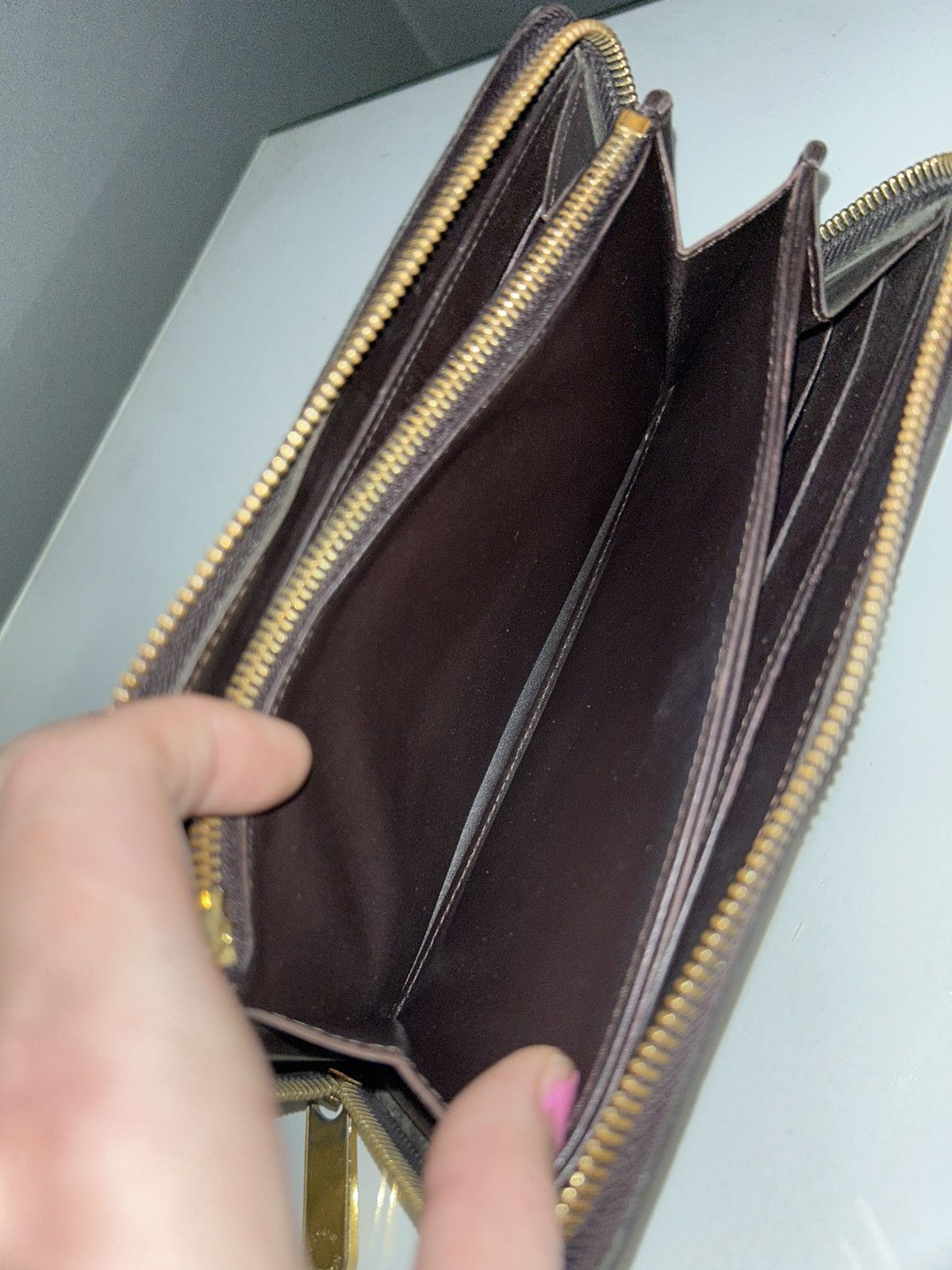 Louis Vuitton Louis Vuitton Monogram Amarante Vernis Zippy Wallet CA4130 Size ONE SIZE - 8 Thumbnail