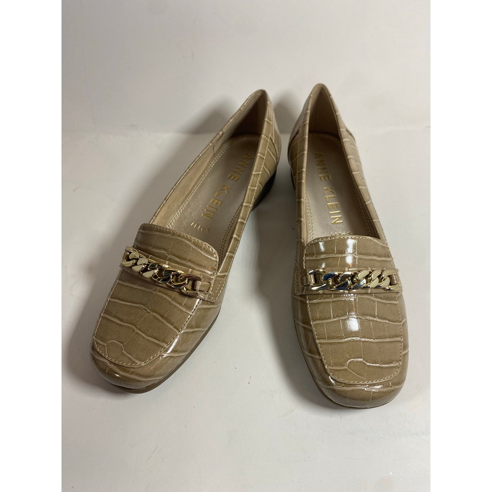 Anne Klein Anne Klein Brand Akvalya Taupe Chain Loafers size 9.5 Size US 9.5 / IT 39.5 - 2 Thumbnail