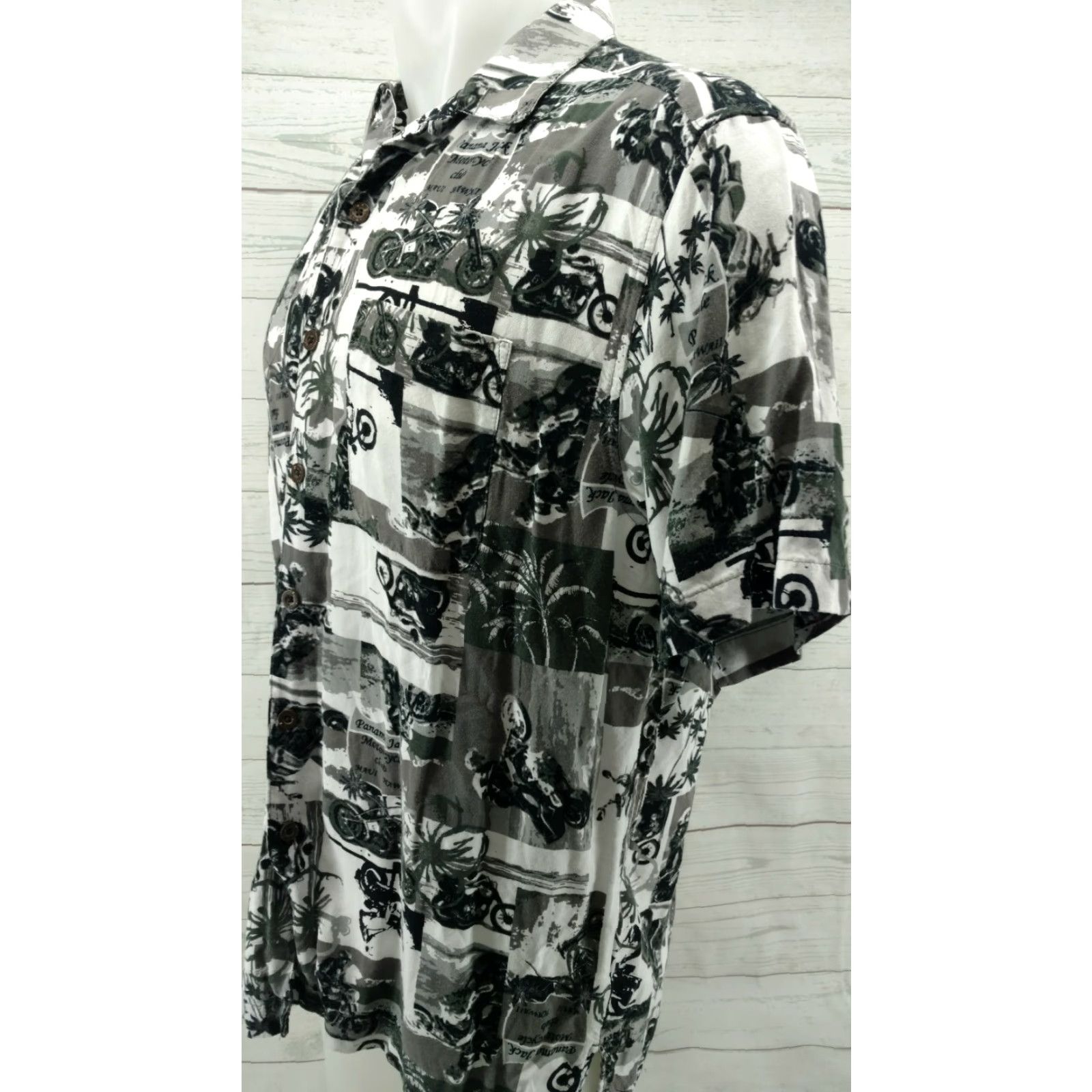 Panama Jack PANAMA JACK Men Shirt LRG HAWAII MOTORCYCLE CLUB Short Sleeve Button-Down Shirt Size US L / EU 52-54 / 3 - 2 Thumbnail