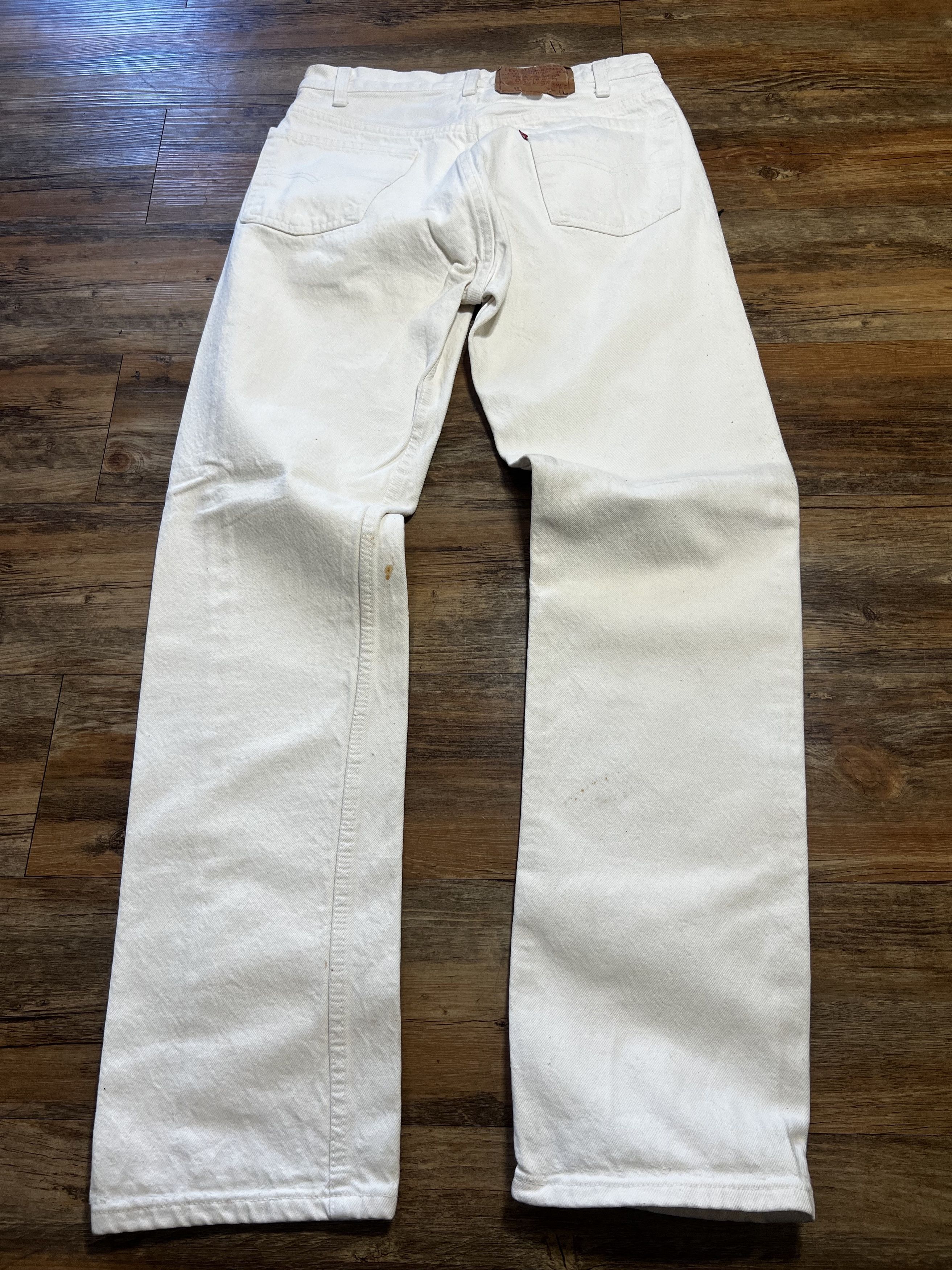 Levi's × Levi's Vintage Clothing × Vintage Vintage Levi's 501 White Denim Jean Pants Size US 29 - 7 Thumbnail